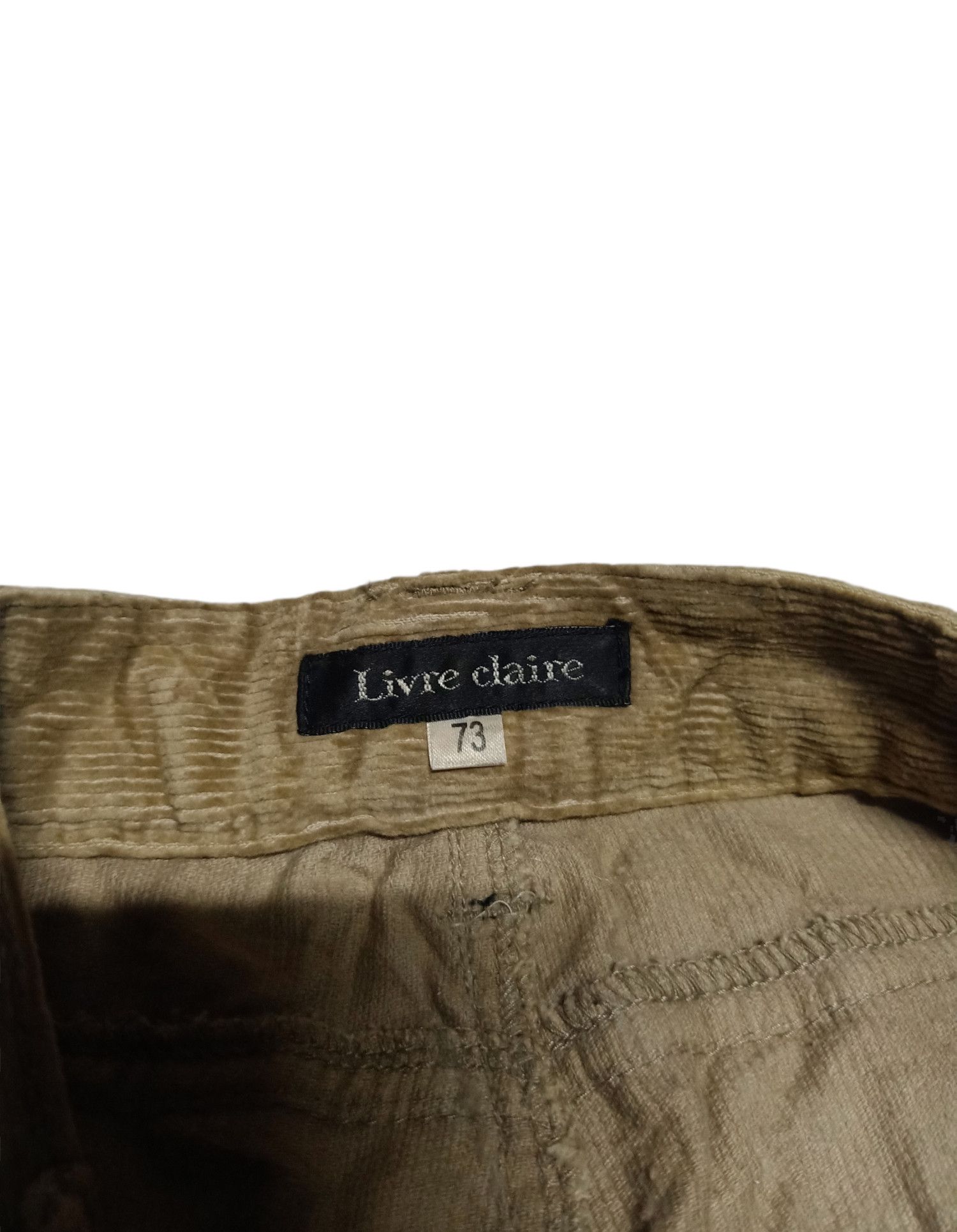 Japanese Brand Livre Claire Bell Bottom Corduroy Pants Size 31 Size US 31 - 3 Thumbnail