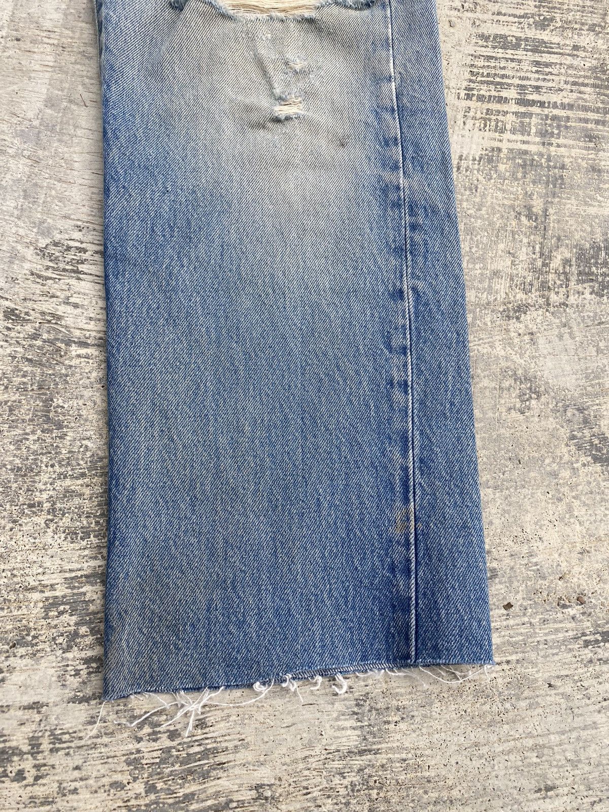 Levi's VINTAGE 80S LEVIS 501 DISTRESSED COWBOY MUD WASH GORPCORE Size US 30 / EU 46 - 15 Thumbnail