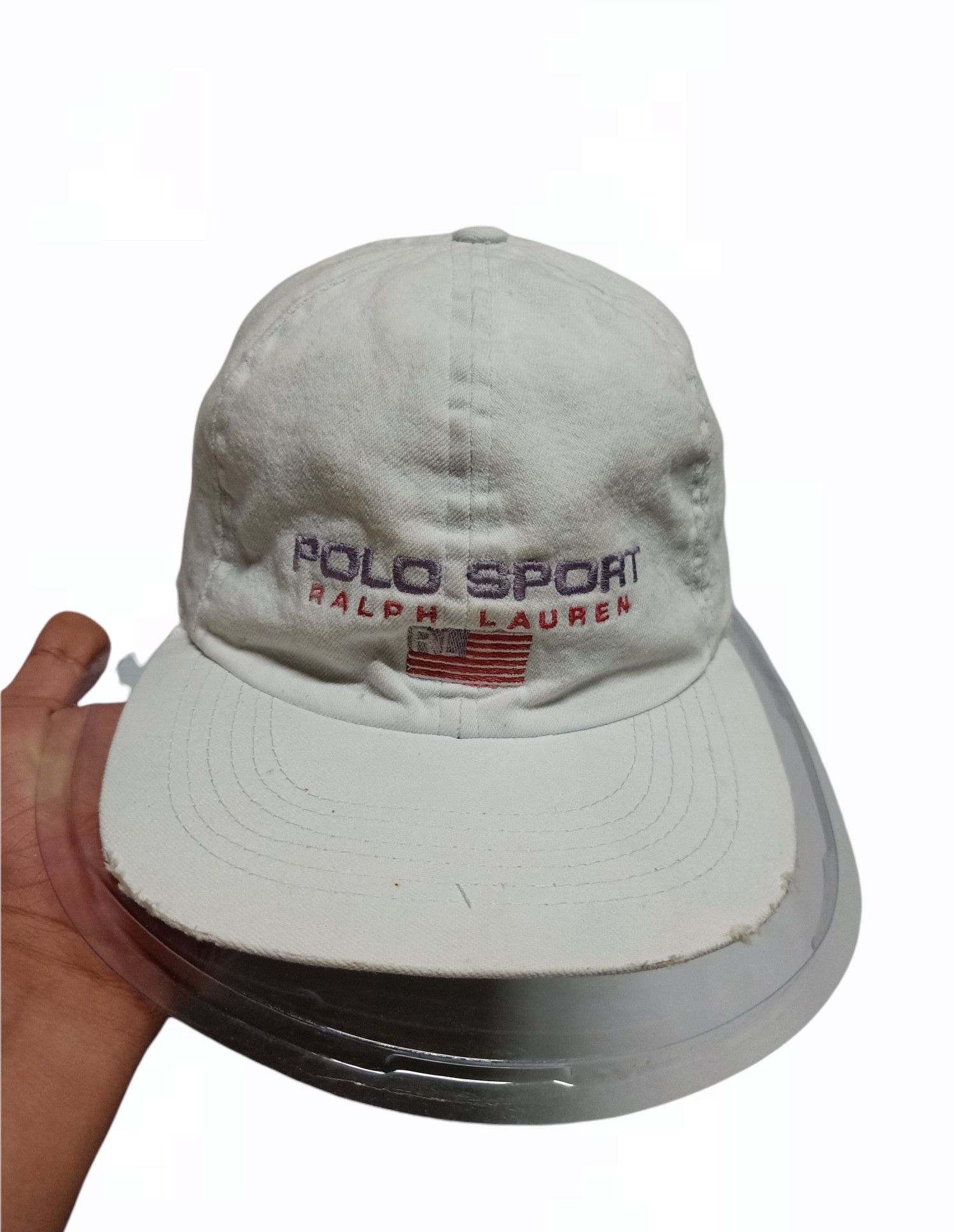 Polo Ralph Lauren × Ralph Lauren Vintage Polo Sport Denim Cap Size ONE SIZE - 1 Thumbnail