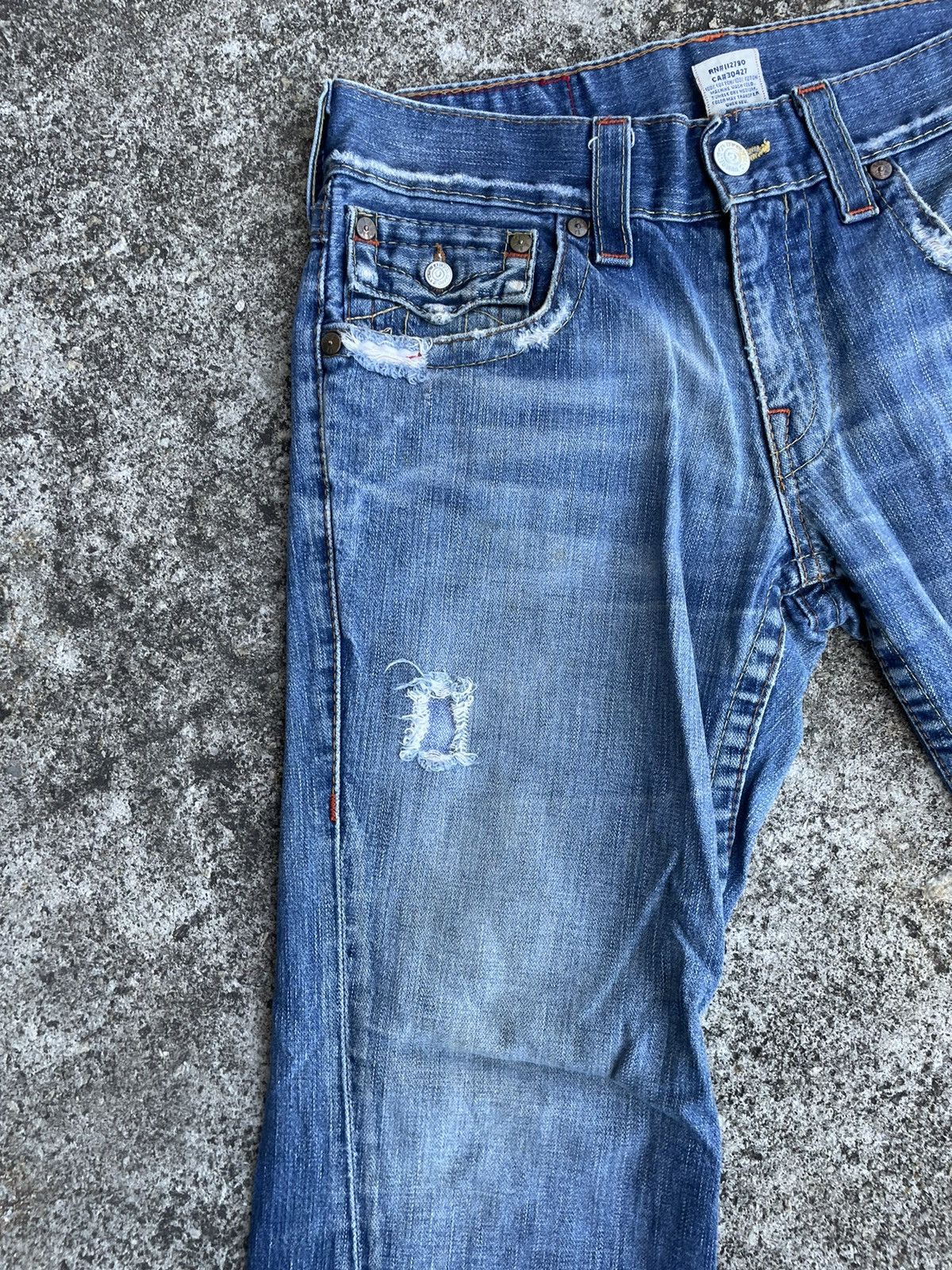 True Religion Flare Jeans True Religion Distressed Boot Cut Size US 32 / EU 48 - 3 Thumbnail