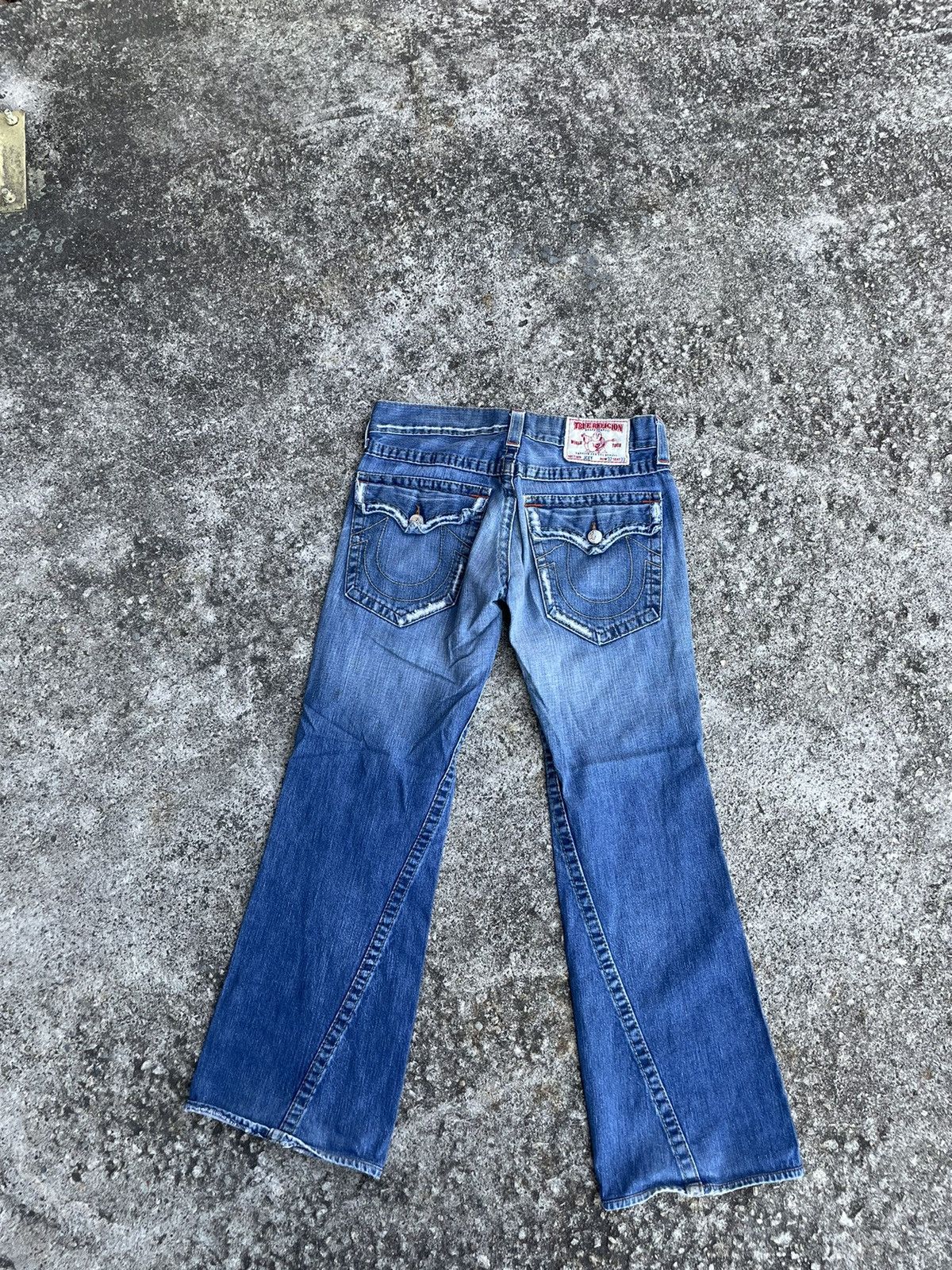 True Religion Flare Jeans True Religion Distressed Boot Cut Size US 32 / EU 48 - 8 Thumbnail