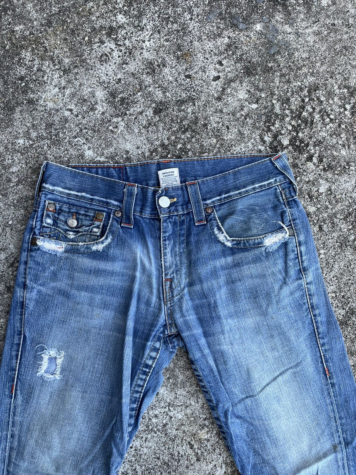 True Religion Flare Jeans True Religion Distressed Boot Cut Size US 32 / EU 48 - 2 Thumbnail