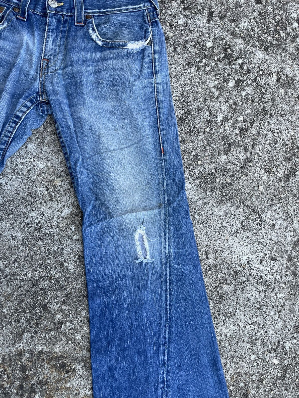 True Religion Flare Jeans True Religion Distressed Boot Cut Size US 32 / EU 48 - 5 Thumbnail