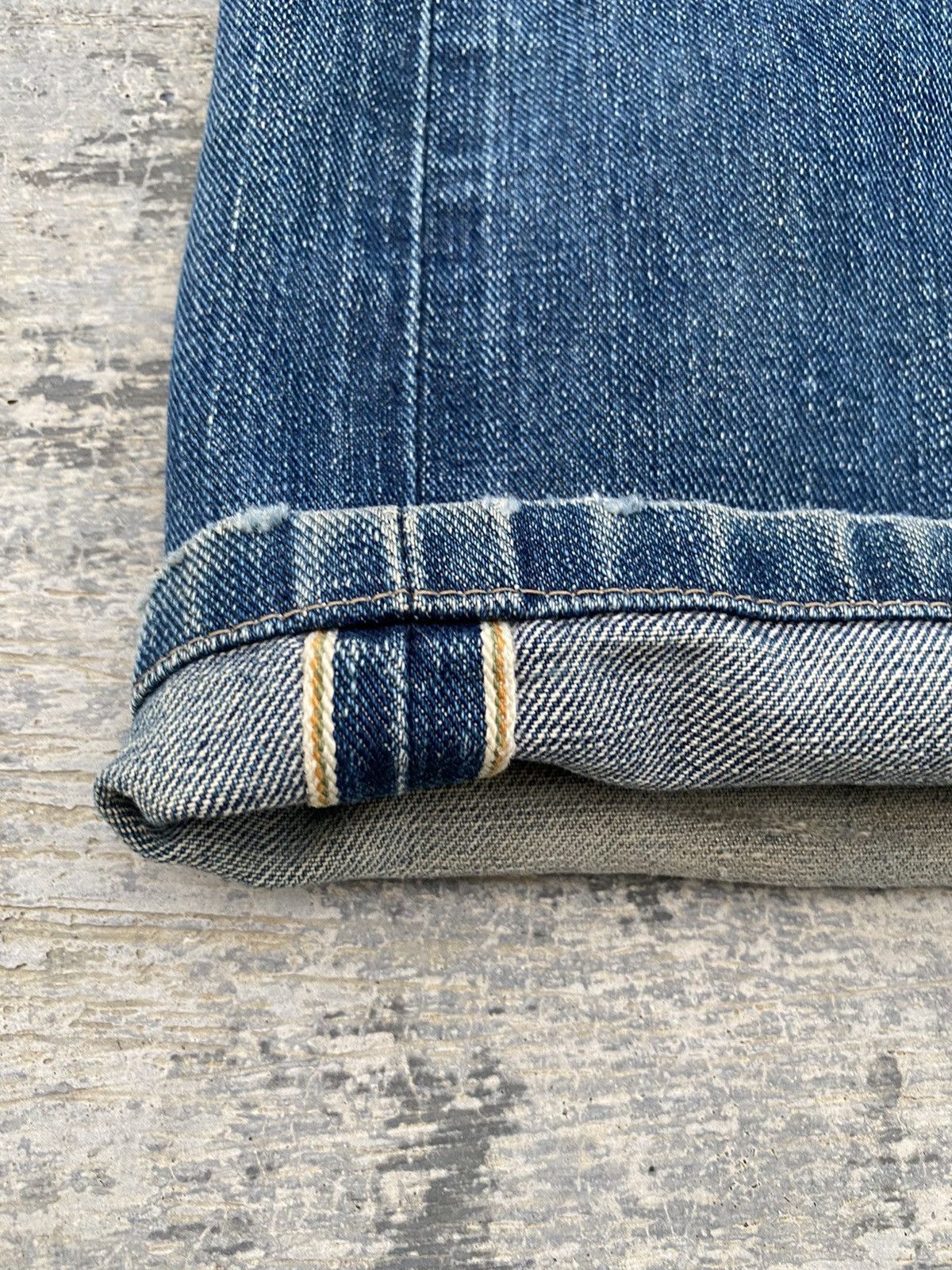Vintage × Wrangler VINTAGE WRANGLER SELVEDGE DISTRESSED COWBOY PUNK RAVE GRUNGE Size US 28 / EU 44 - 4 Thumbnail