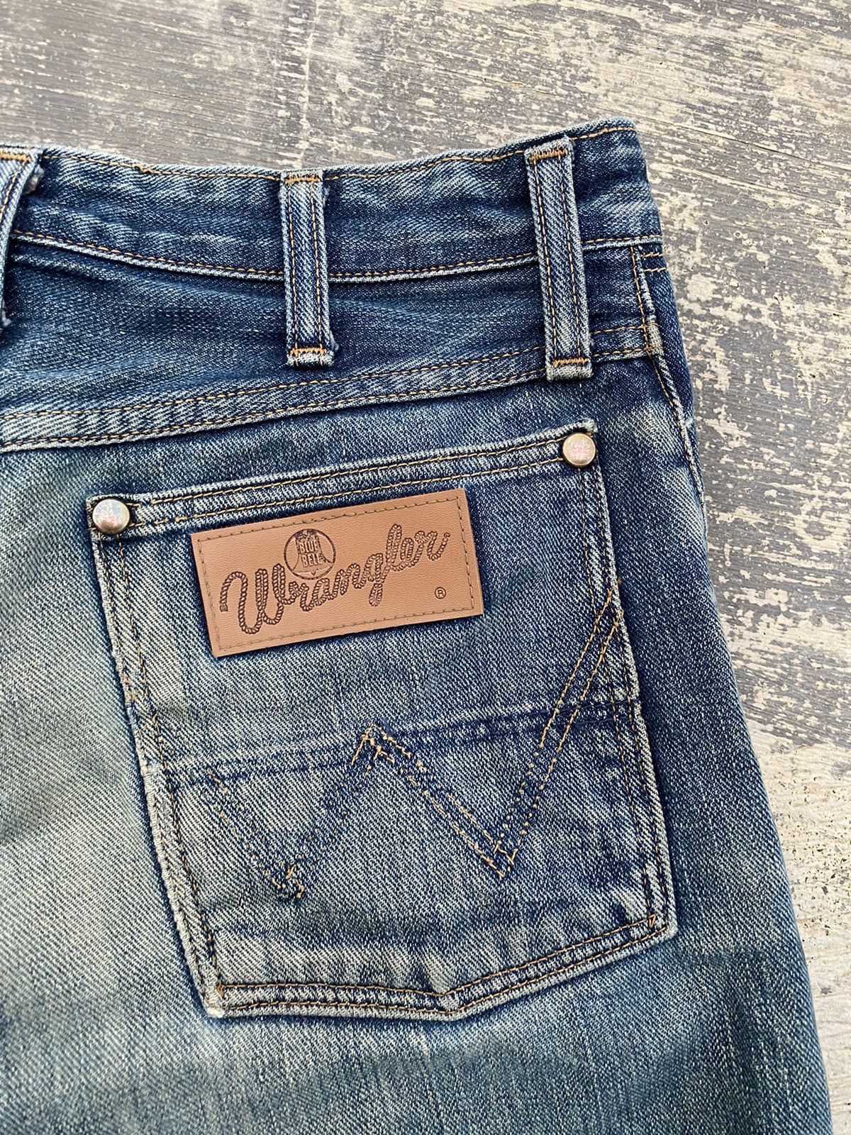 Vintage × Wrangler VINTAGE WRANGLER SELVEDGE DISTRESSED COWBOY PUNK RAVE GRUNGE Size US 28 / EU 44 - 15 Thumbnail