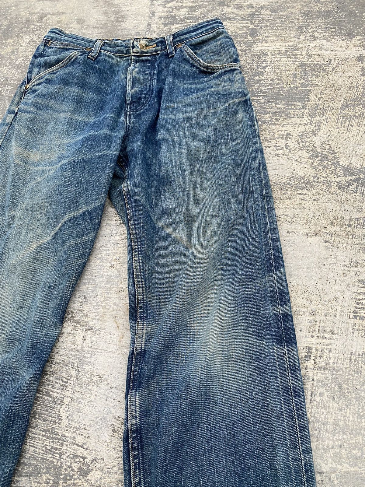 Vintage × Wrangler VINTAGE WRANGLER SELVEDGE DISTRESSED COWBOY PUNK RAVE GRUNGE Size US 28 / EU 44 - 10 Thumbnail
