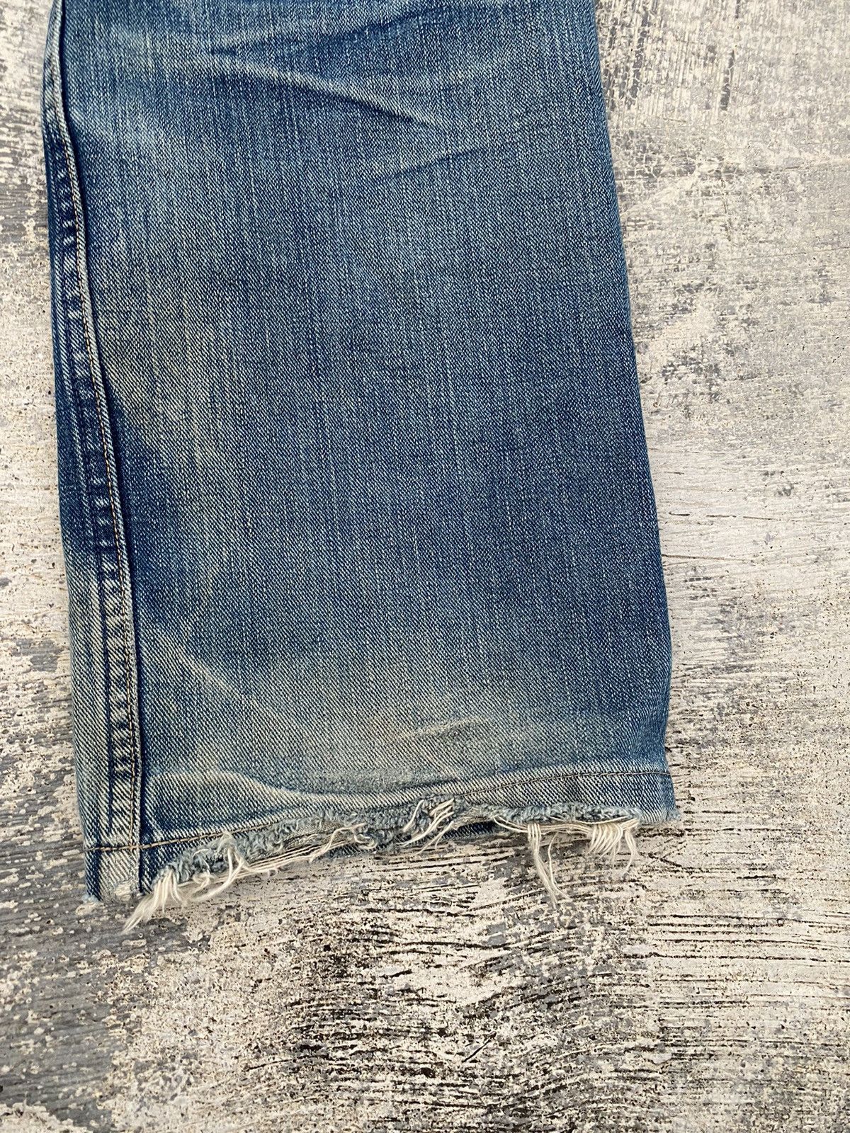 Vintage × Wrangler VINTAGE WRANGLER SELVEDGE DISTRESSED COWBOY PUNK RAVE GRUNGE Size US 28 / EU 44 - 19 Thumbnail