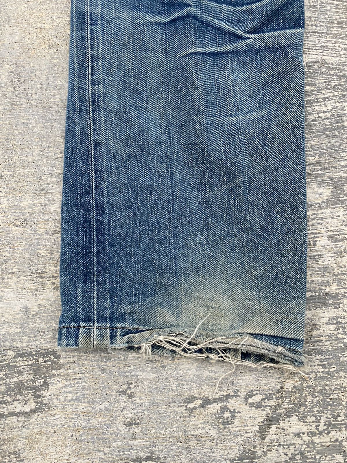 Vintage × Wrangler VINTAGE WRANGLER SELVEDGE DISTRESSED COWBOY PUNK RAVE GRUNGE Size US 28 / EU 44 - 18 Thumbnail