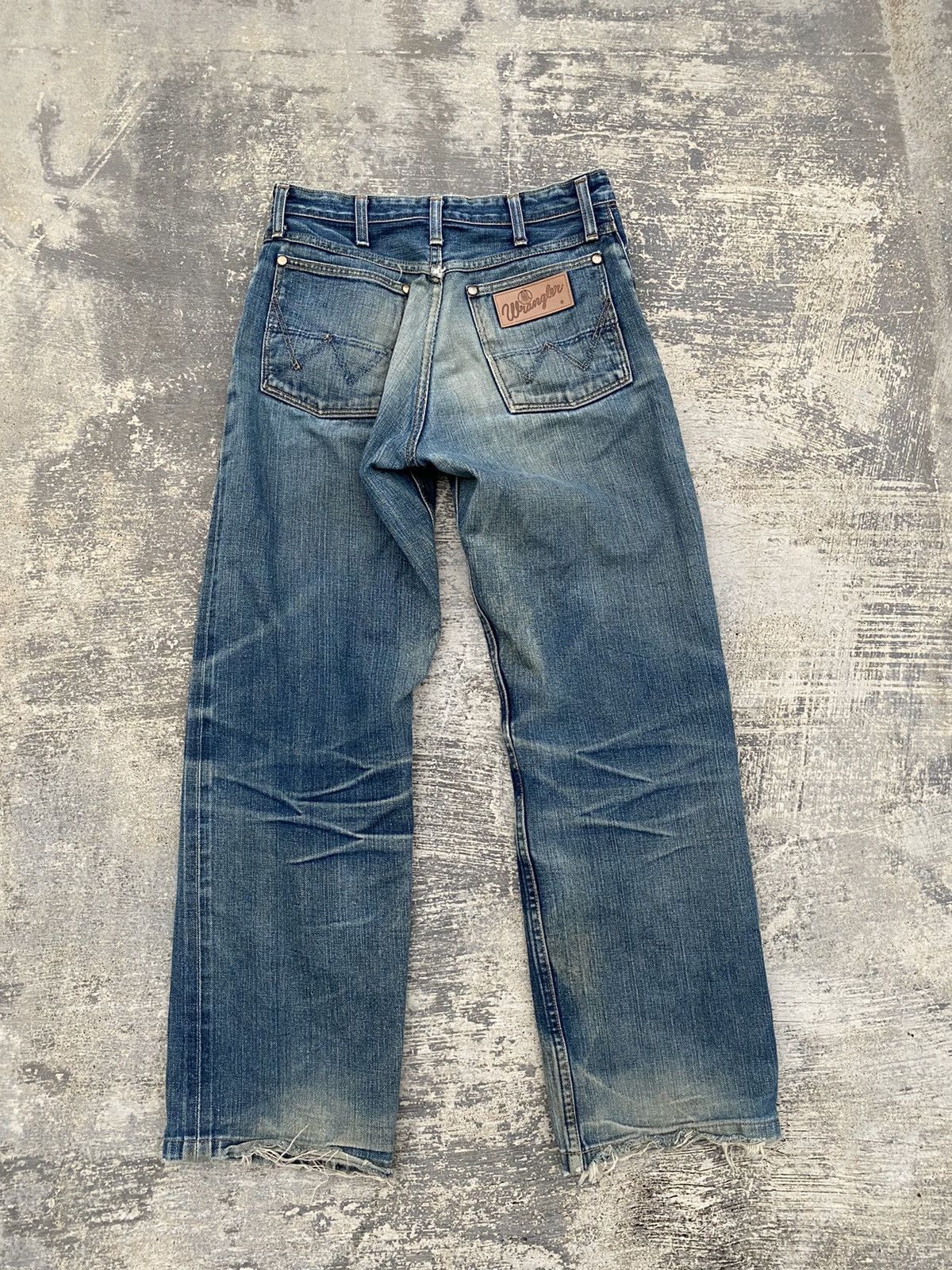 Vintage × Wrangler VINTAGE WRANGLER SELVEDGE DISTRESSED COWBOY PUNK RAVE GRUNGE Size US 28 / EU 44 - 14 Thumbnail