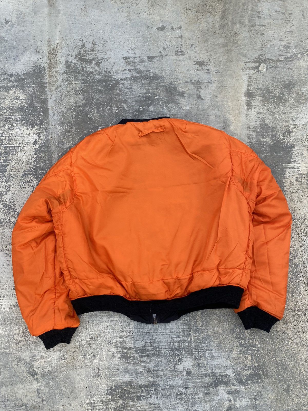 Vintage VINTAGE TEESAR INDUSTRY MA1 REVERSIBLE RAVER PUNK GORPCORE Size US L / EU 52-54 / 3 - 4 Thumbnail
