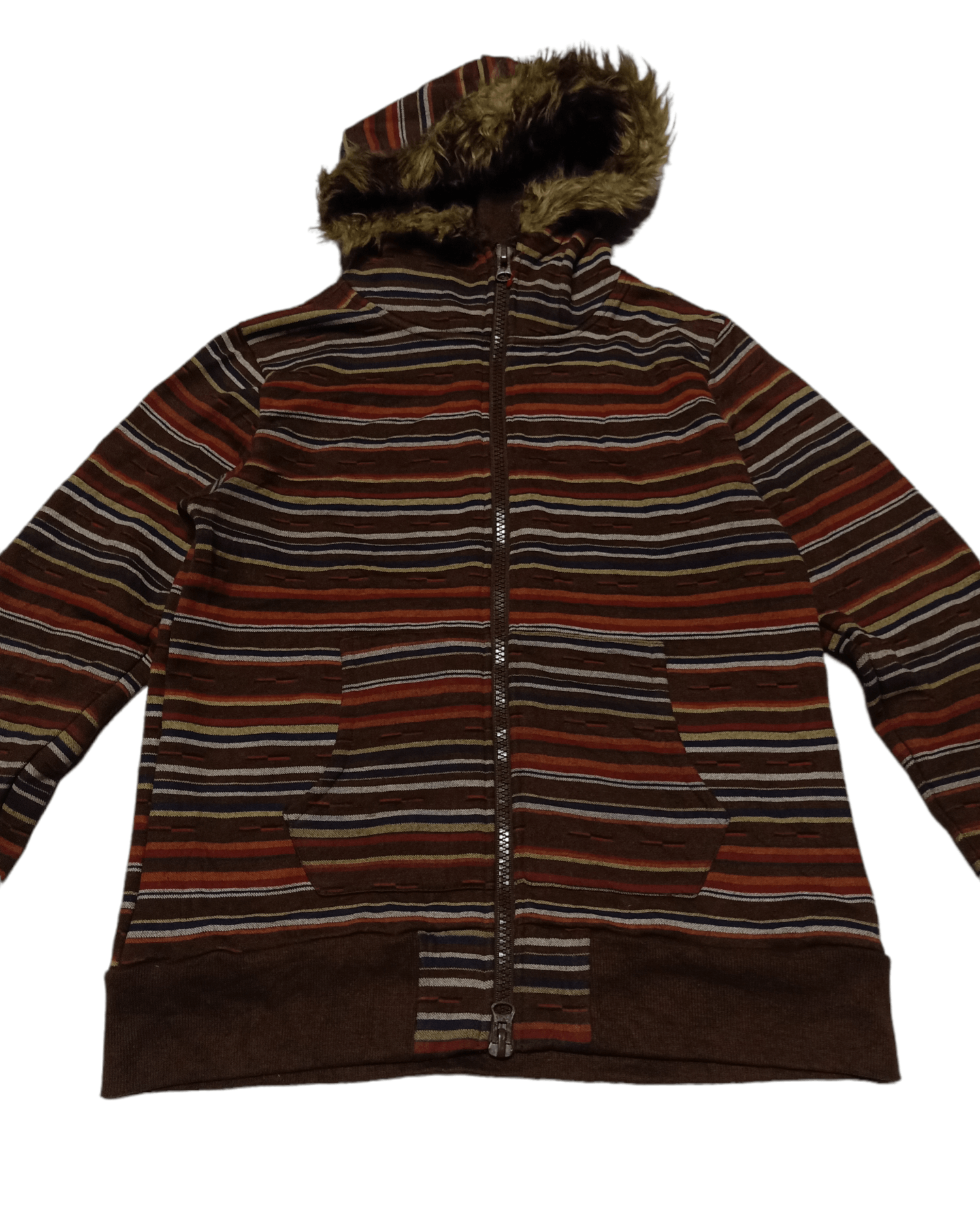 20471120 × Japanese Brand 💥RARE💥 Multicolour Stripe Hoodie Sweater Size M Size US M / EU 48-50 / 2 - 5 Thumbnail