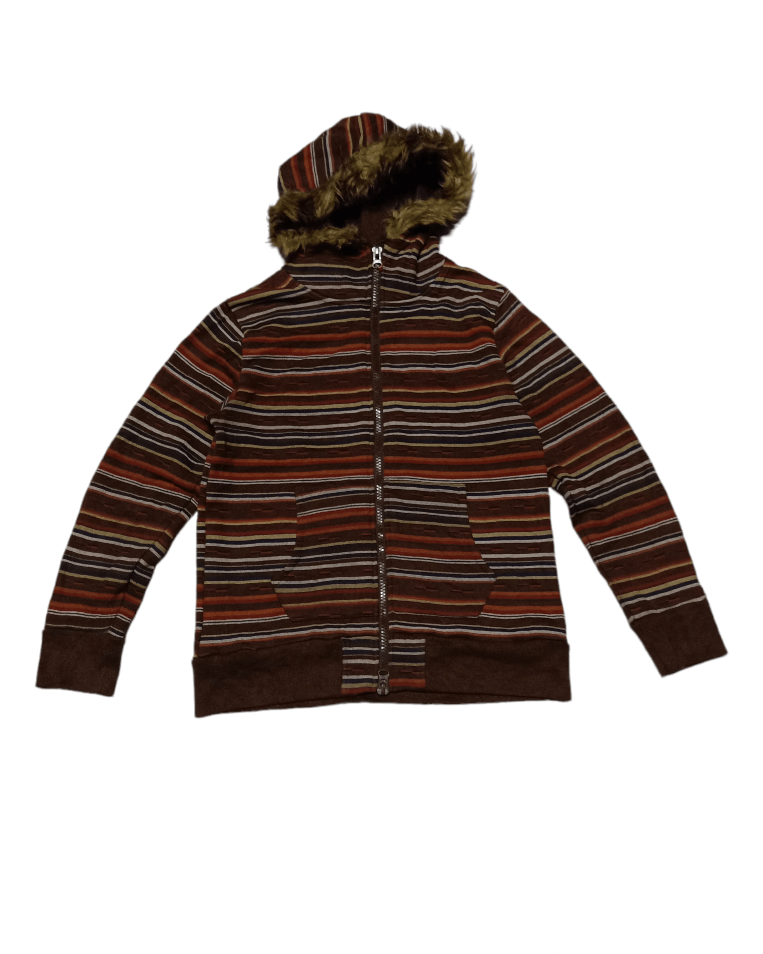 20471120 × Japanese Brand 💥RARE💥 Multicolour Stripe Hoodie Sweater Size M Size US M / EU 48-50 / 2 - 1 Thumbnail