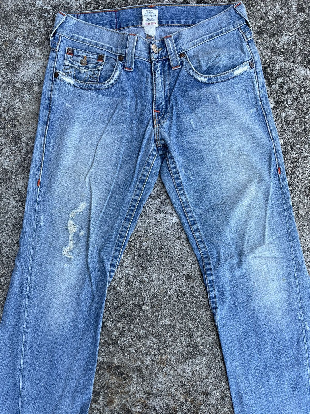True Religion Flare Jeans True Religion Distressed Boot Cut Size US 31 - 3 Thumbnail