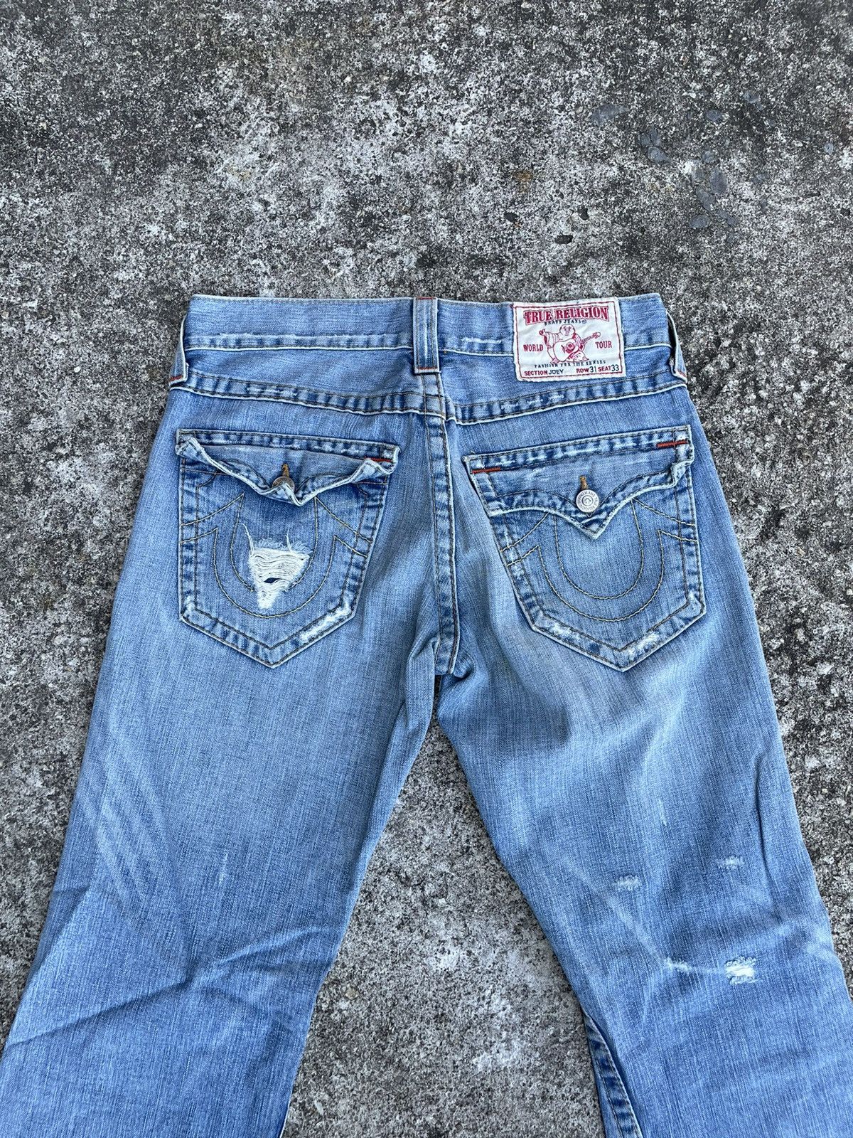 True Religion Flare Jeans True Religion Distressed Boot Cut Size US 31 - 11 Thumbnail