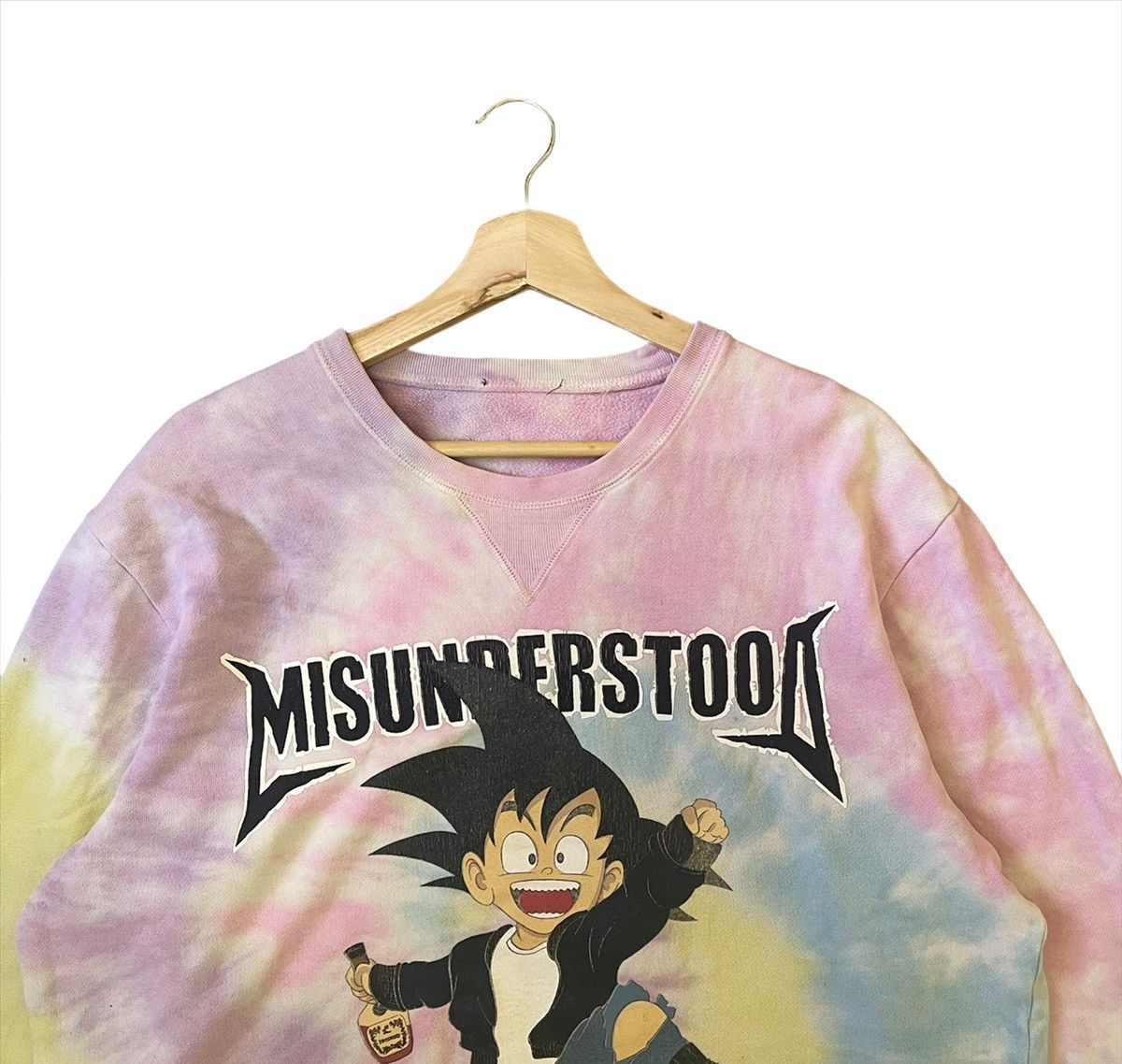 Anime × Vintage 90s Dragon Ball Tie Dye Crewneck Sweatshirt Size L Size US L / EU 52-54 / 3 - 4 Thumbnail