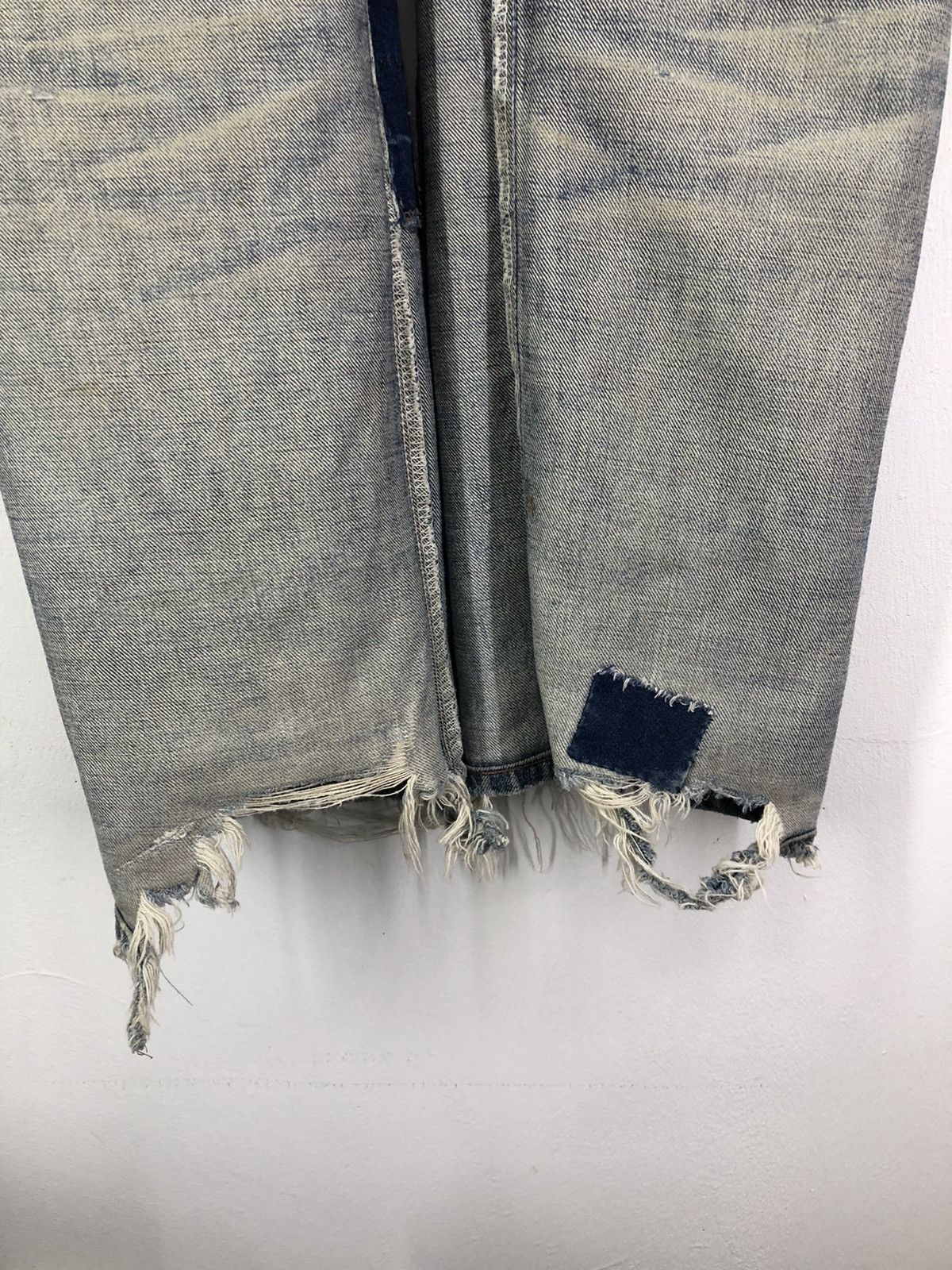 Wrangler Vintage Wrangler Distressed Thrashed Faded Blue Jeans Size US 30 / EU 46 - 23 Thumbnail