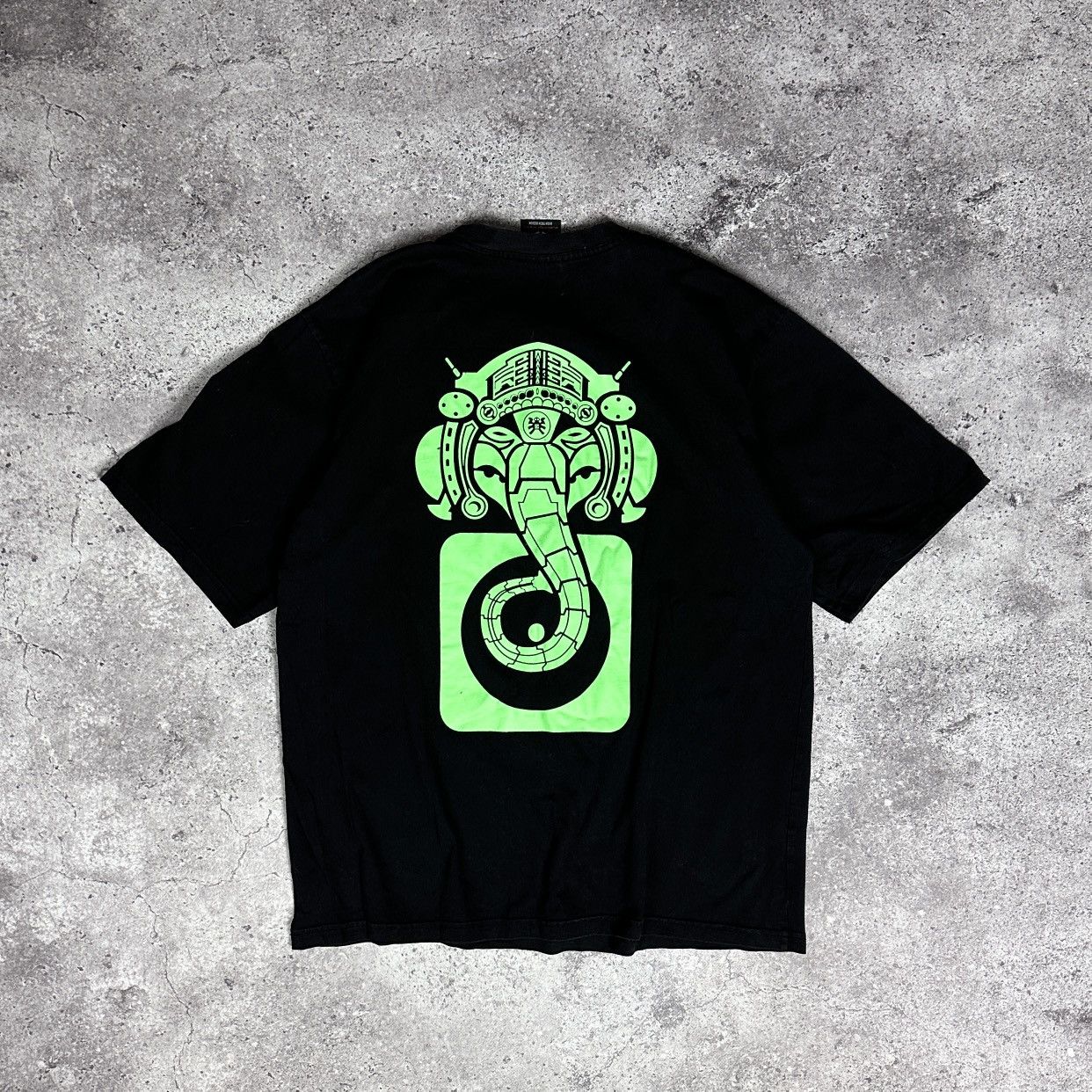 Vintage Vintage 90s Rave Shaman Electro Wear Glow dark tee Y2K Rare Size US L / EU 52-54 / 3 - 1 Thumbnail