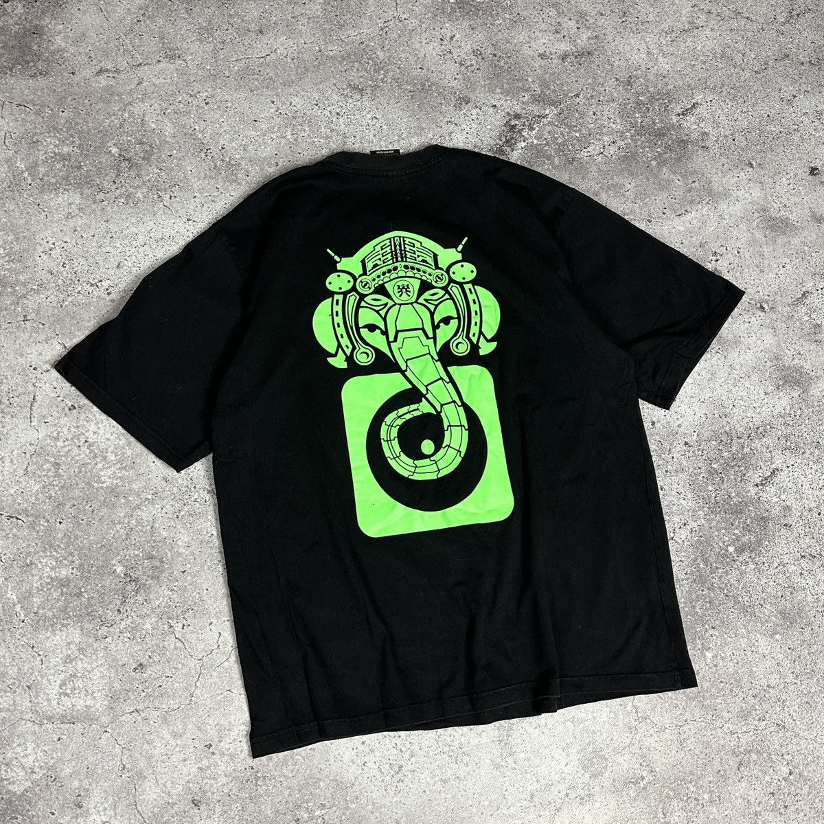 Vintage Vintage 90s Rave Shaman Electro Wear Glow dark tee Y2K Rare Size US L / EU 52-54 / 3 - 5 Thumbnail