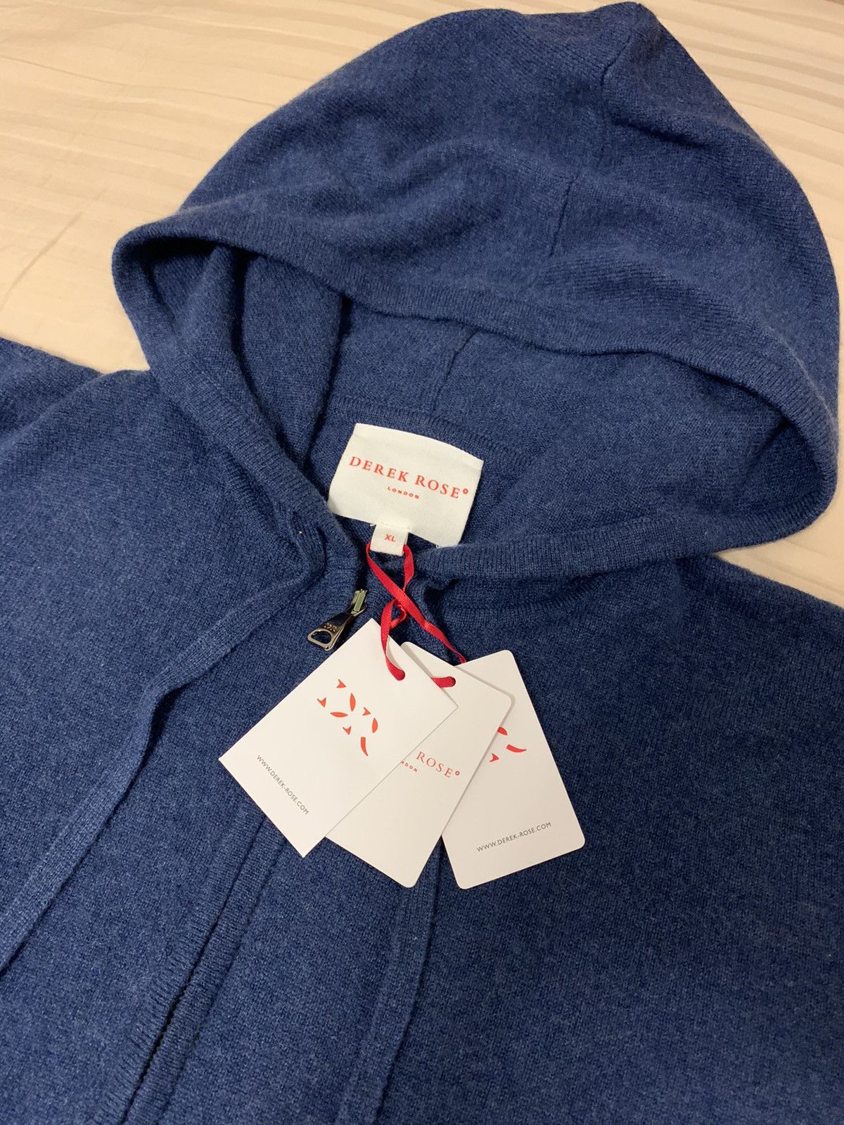 Derek Rose 🔥Brand New🔥 Cashmere Hoodie Size US XL / EU 56 / 4 - 2 Thumbnail