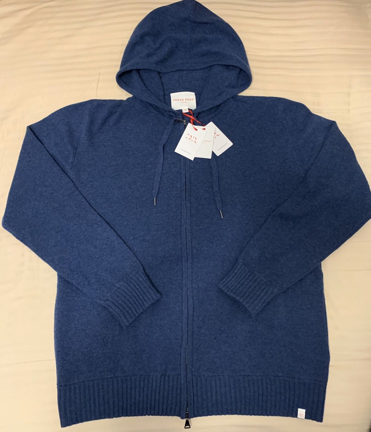Derek Rose 🔥Brand New🔥 Cashmere Hoodie Size US XL / EU 56 / 4 - 1 Thumbnail