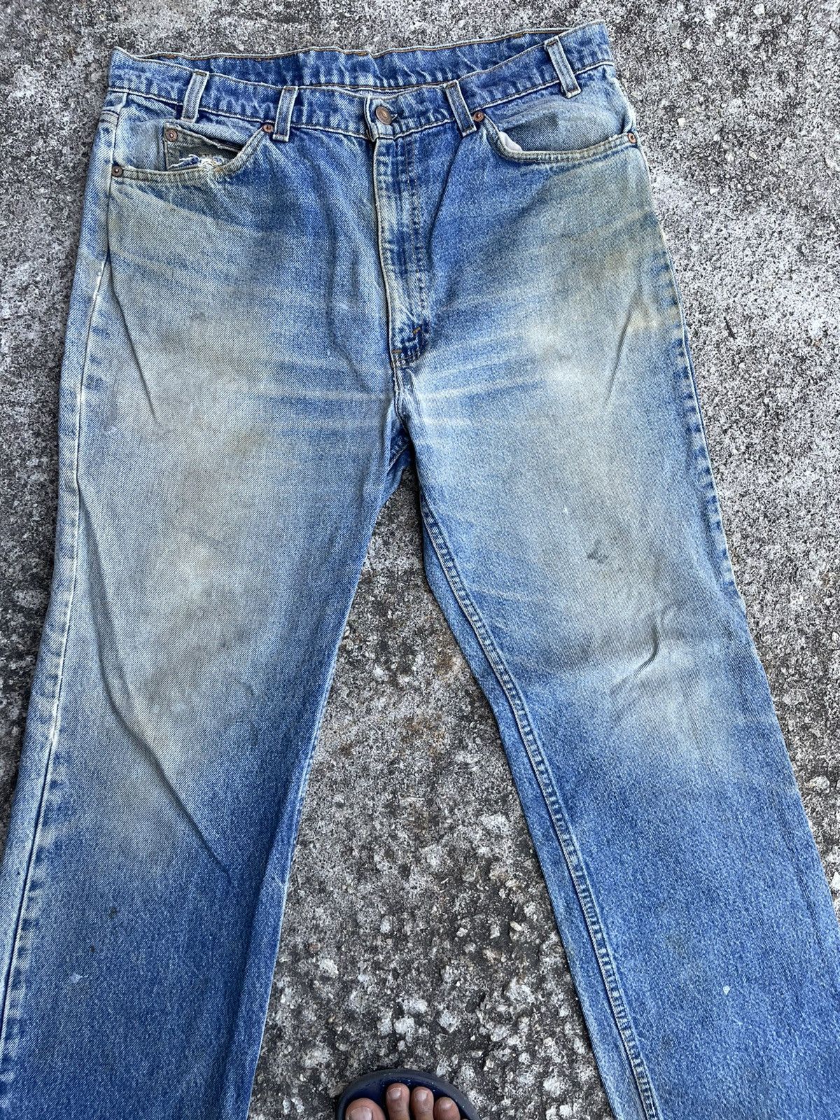 Levi's Vintage Clothing Vintage 90s Levi’s 517 Faded Jeans Size US 35 - 3 Thumbnail