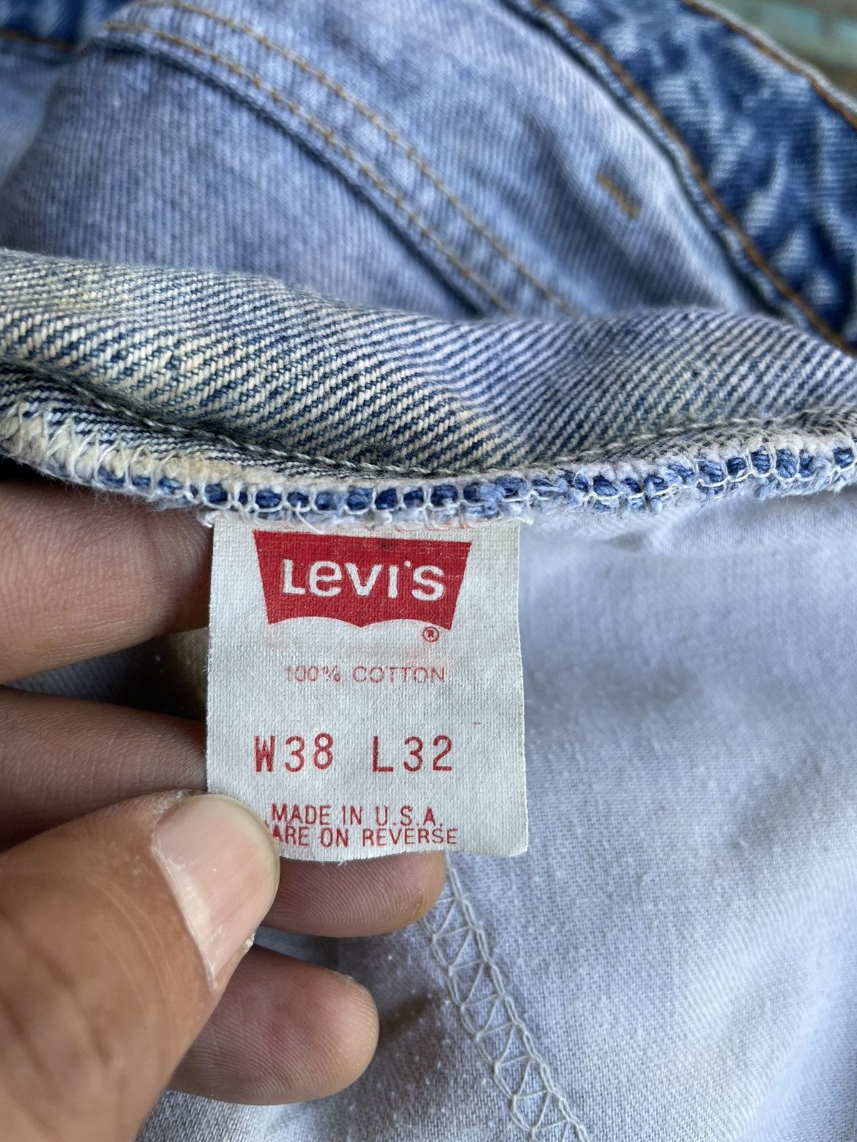 Levi's Vintage Clothing Vintage 90s Levi’s 517 Faded Jeans Size US 35 - 18 Thumbnail
