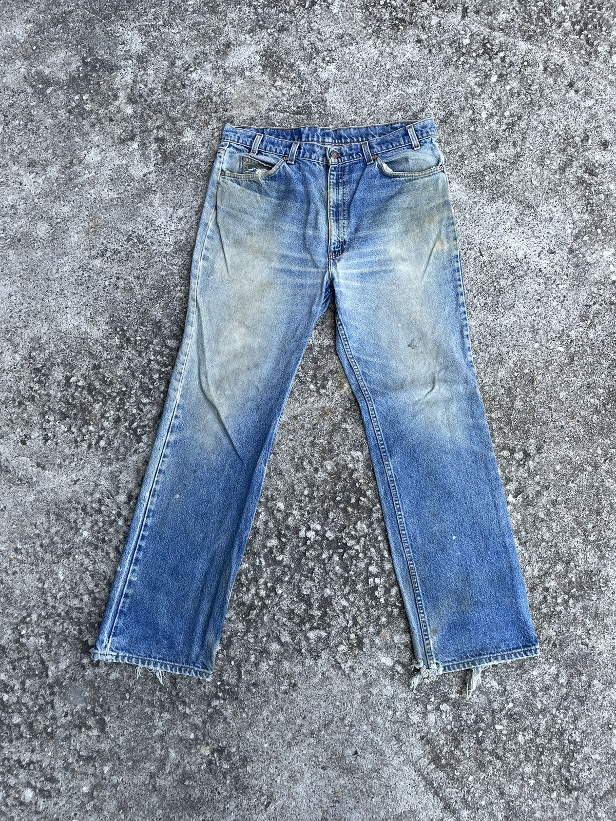 Levi's Vintage Clothing Vintage 90s Levi’s 517 Faded Jeans Size US 35 - 1 Thumbnail