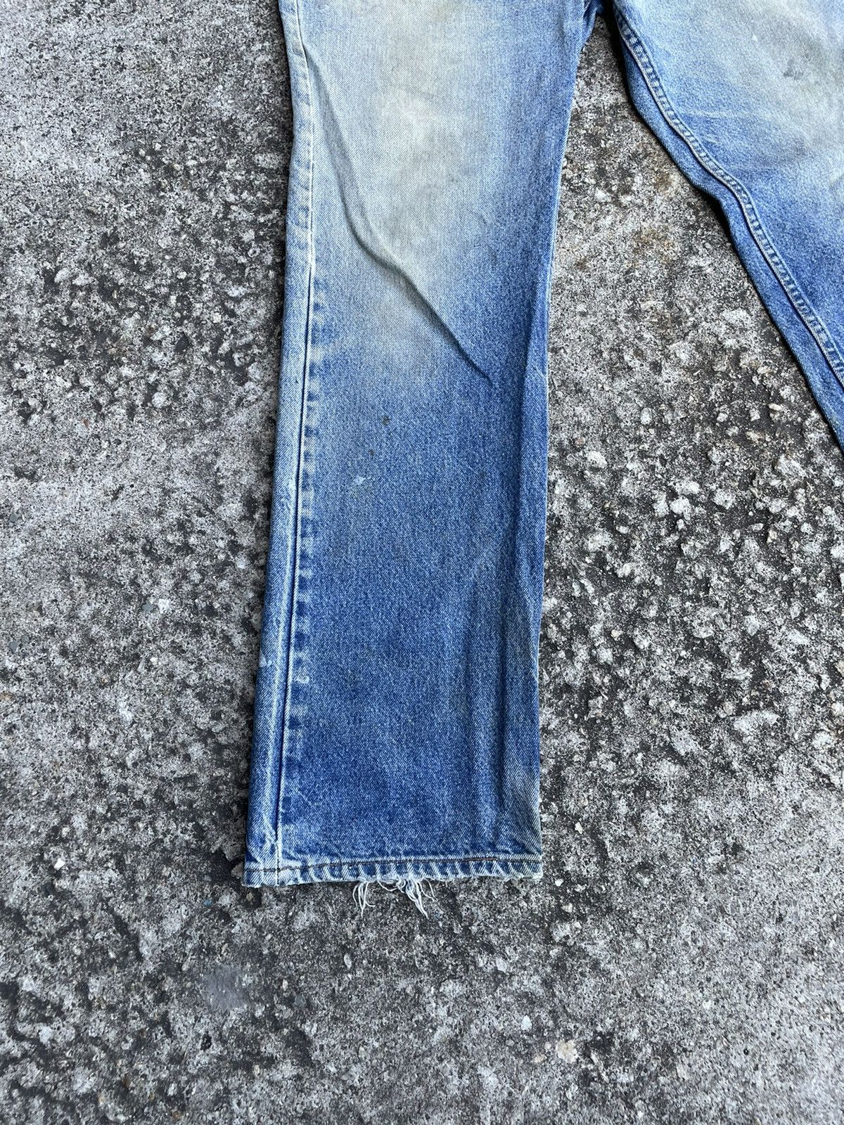 Levi's Vintage Clothing Vintage 90s Levi’s 517 Faded Jeans Size US 35 - 7 Thumbnail