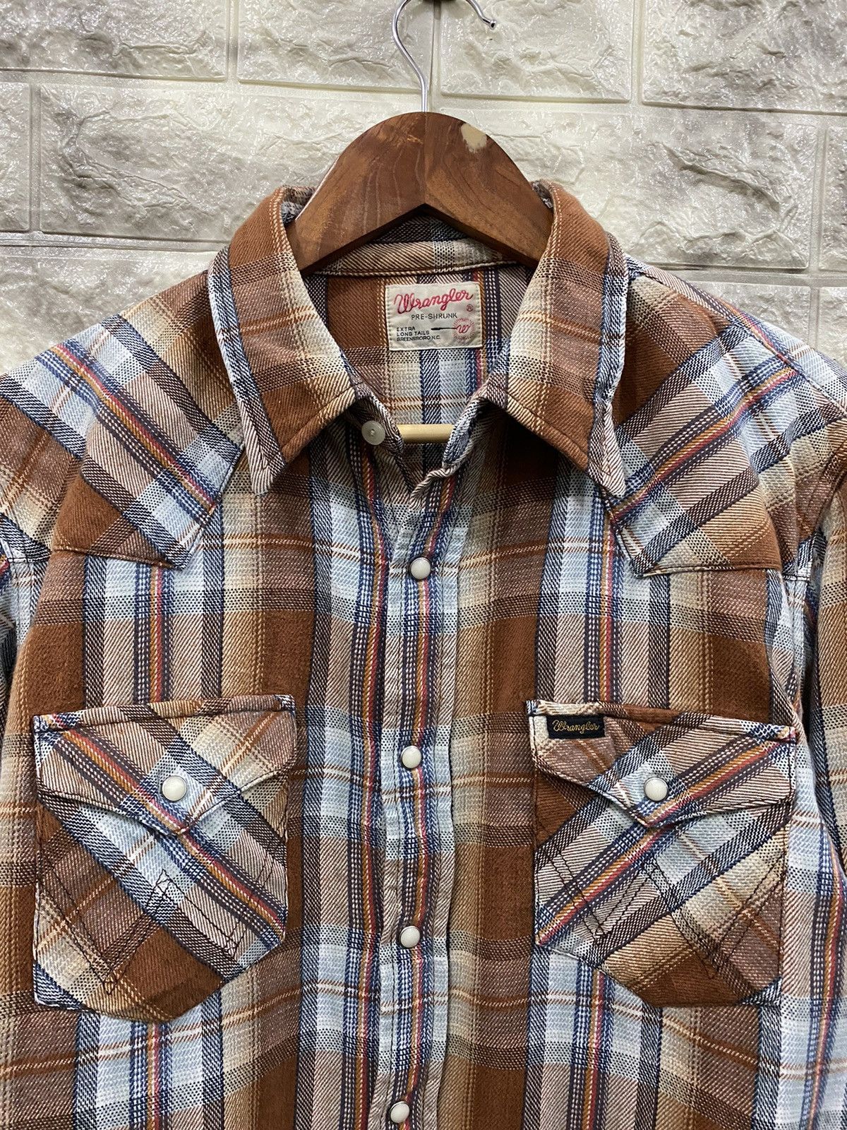 Flannel × Vintage × Wrangler Vintage Wrangler Flannel Size US M / EU 48-50 / 2 - 3 Thumbnail