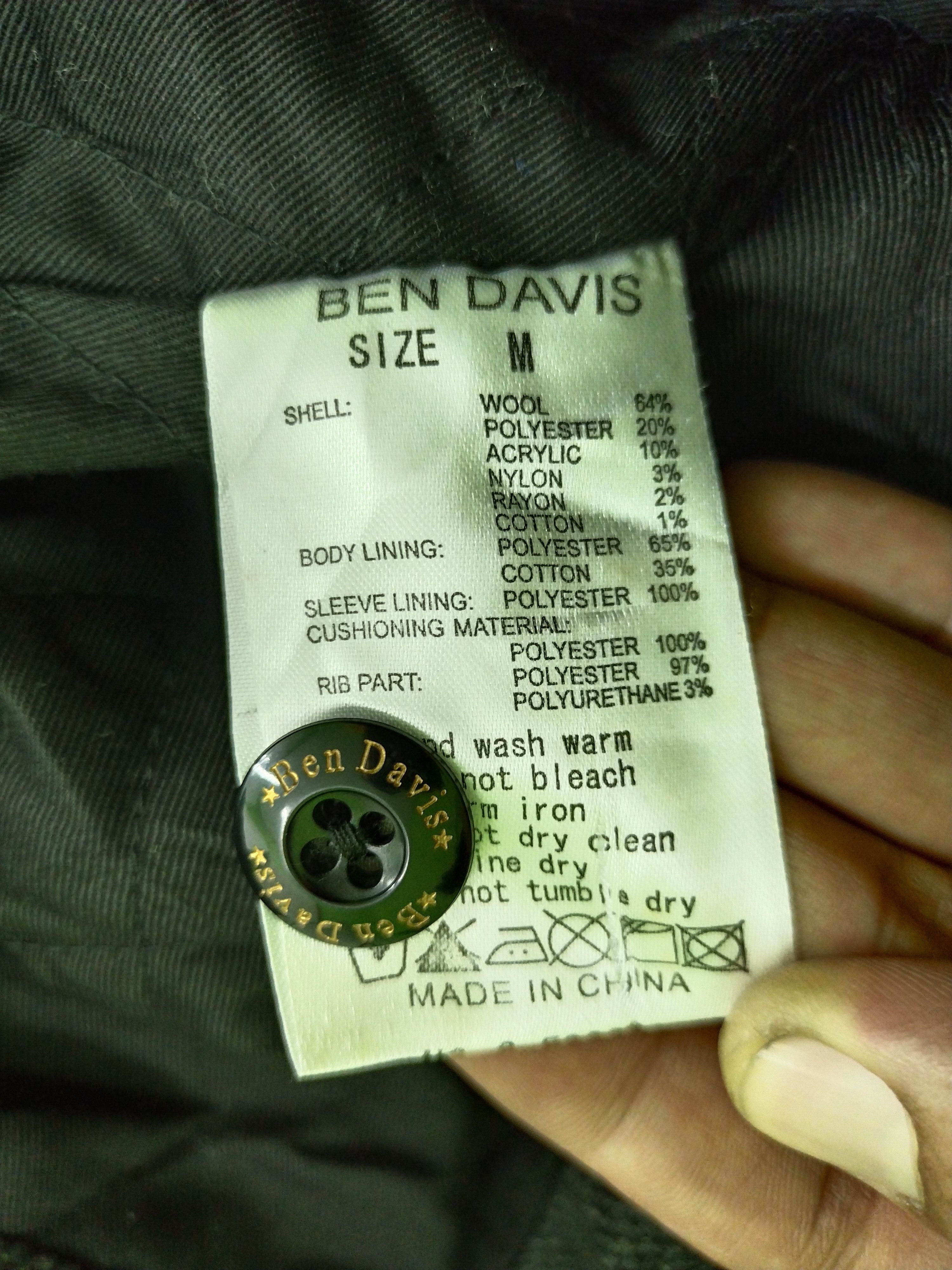 Ben Davis VINTAGE BEN DAVIS CALIF EMBROIDERY WOOL VARSITY JACKET Size US M / EU 48-50 / 2 - 16 Thumbnail
