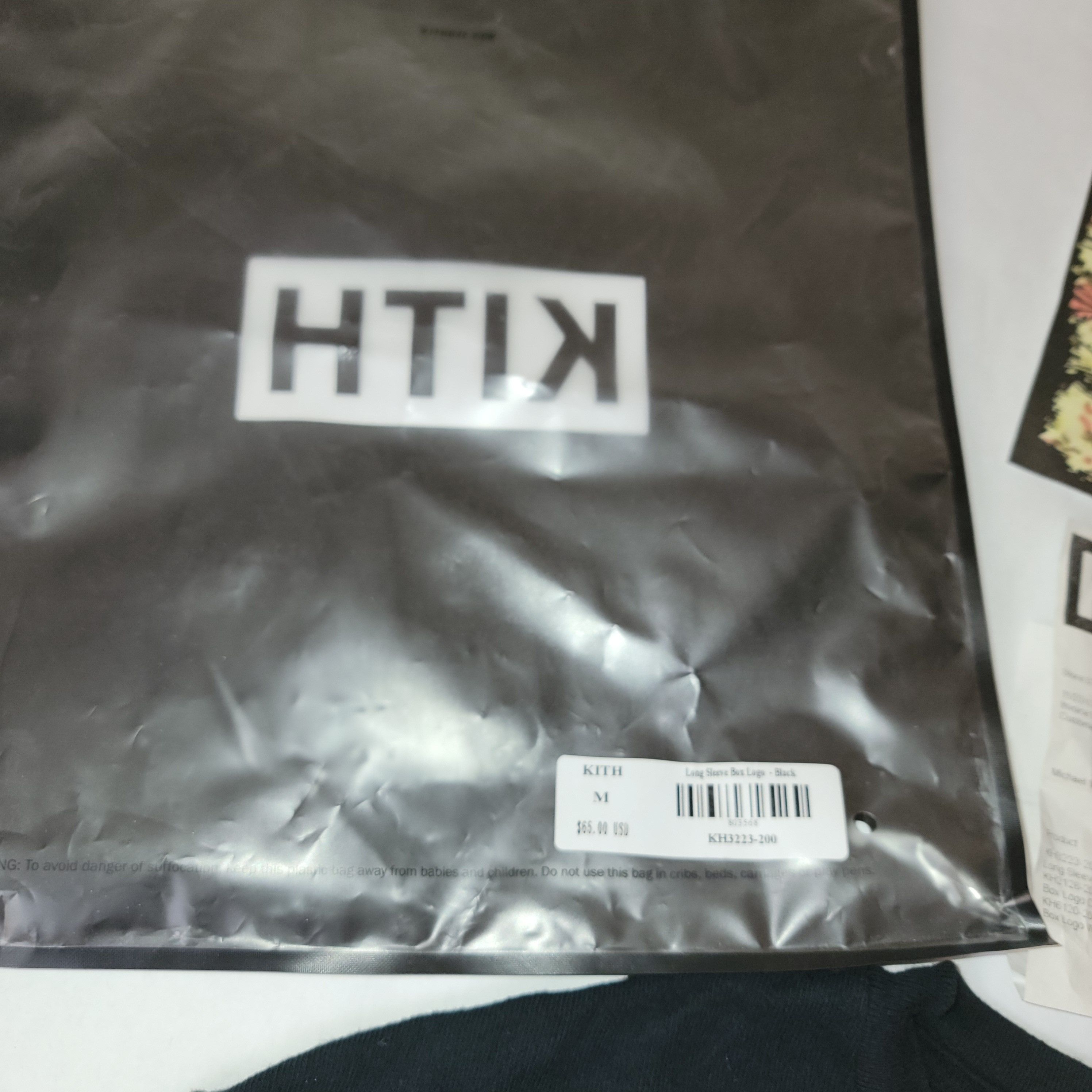 Kith Classic Logo Triple Black L/S Tee long sleeve Size US M / EU 48-50 / 2 - 4 Thumbnail