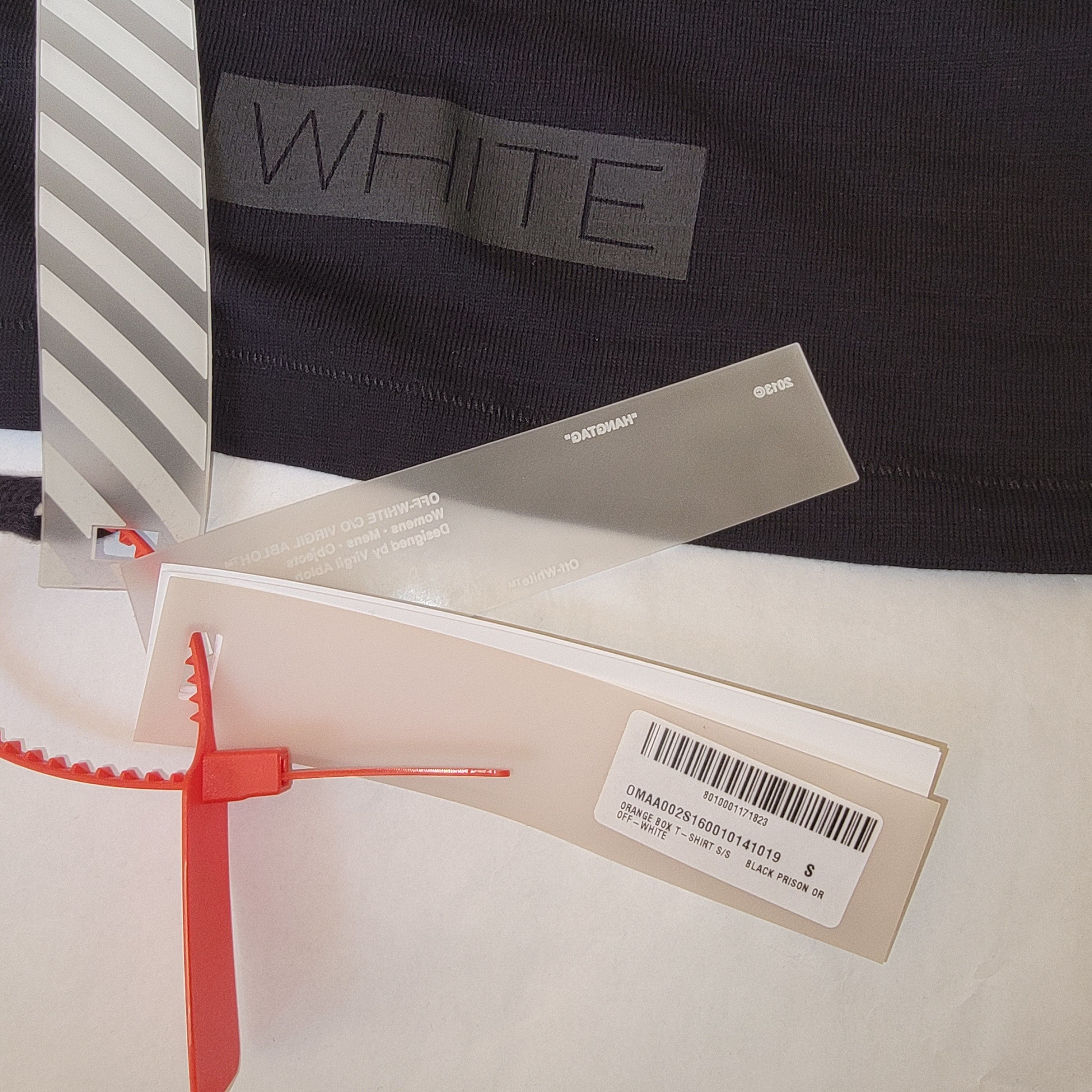 Off-White Fit sz M/L Oversized Orange Box S/S T-shirt tee black prison Size US S / EU 44-46 / 1 - 6 Thumbnail