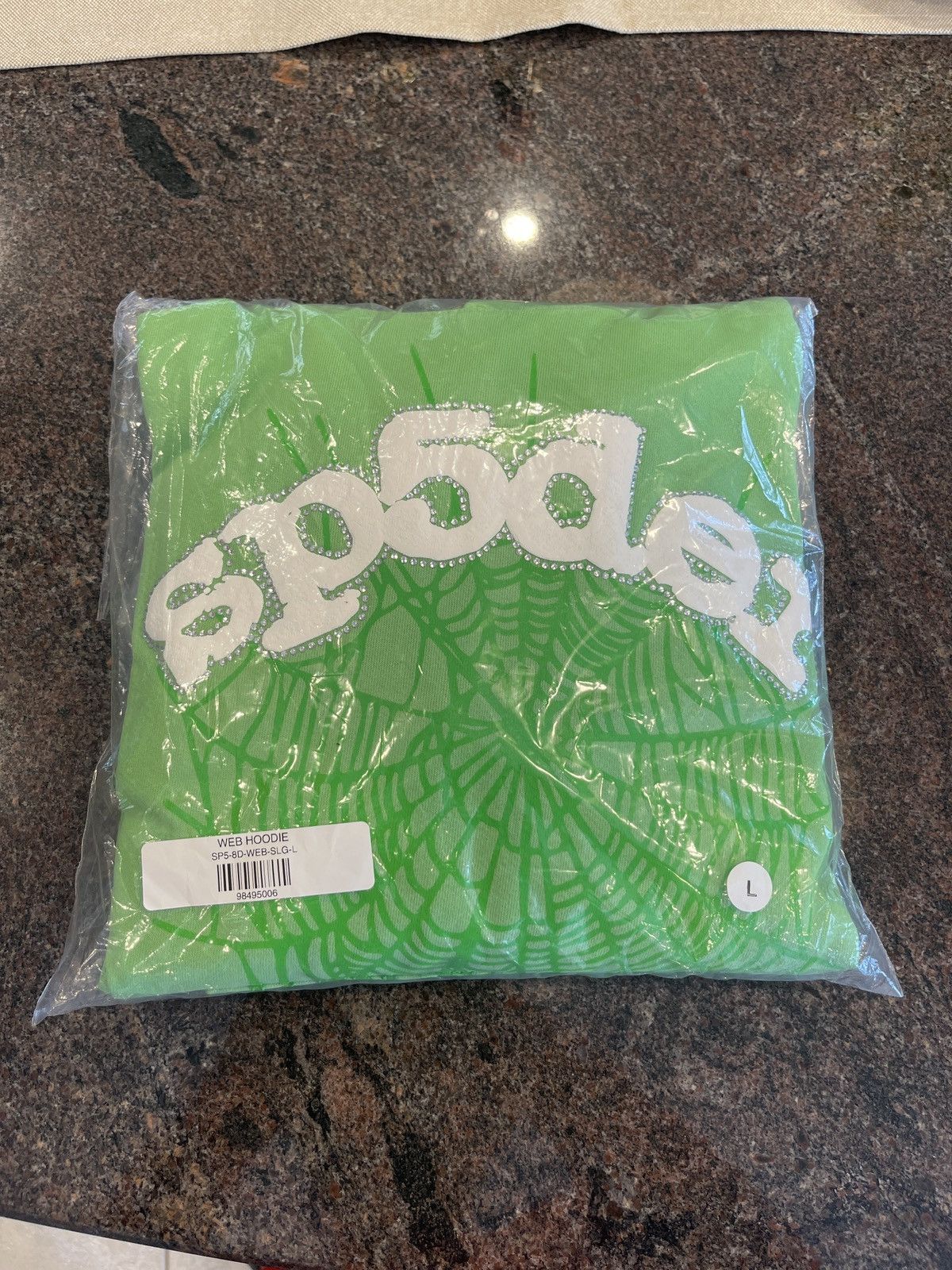 Young Thug SP5DER WEB HOODIE SLIME GREEN Size US L / EU 52-54 / 3 - 1 Preview