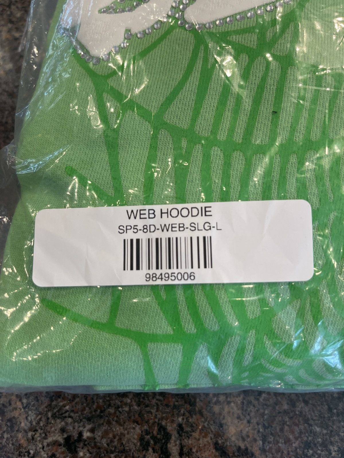 Young Thug SP5DER WEB HOODIE SLIME GREEN Size US L / EU 52-54 / 3 - 2 Preview