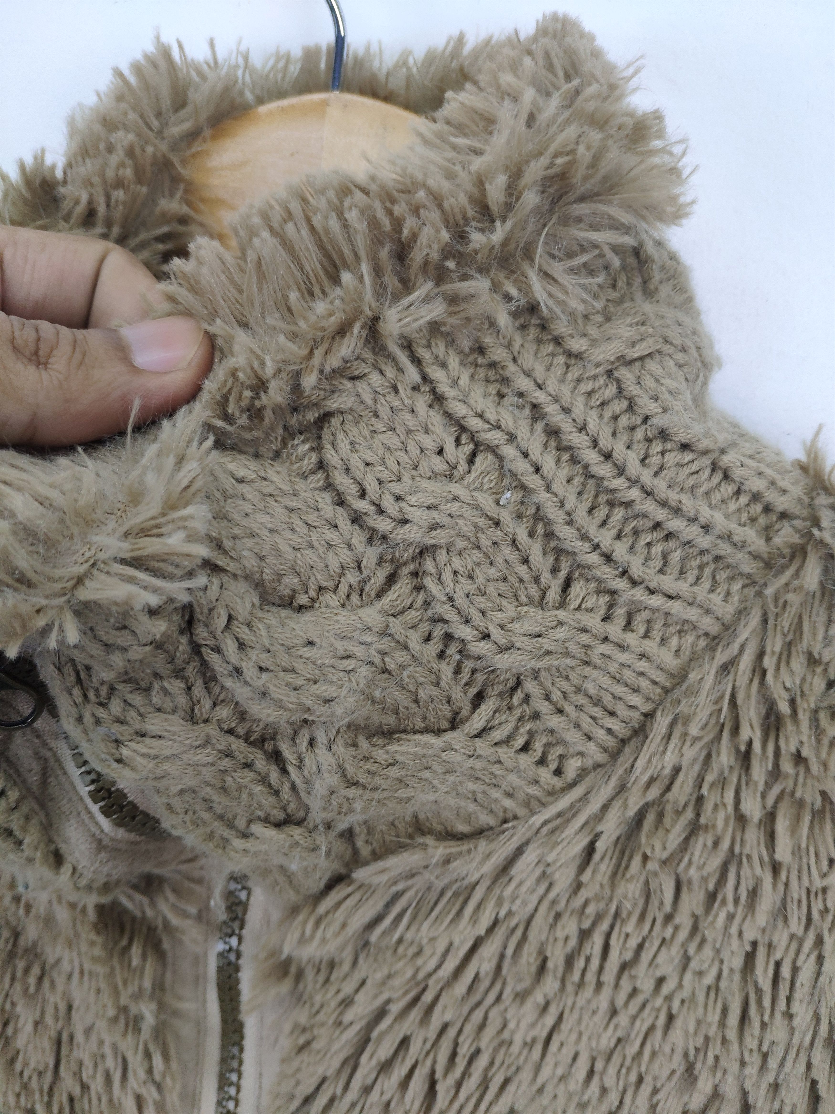 Japanese Brand × Vintage Shaggy Cardigan Vest Faux fur by Eeni Meeni Size S / US 4 / IT 40 - 14 Thumbnail