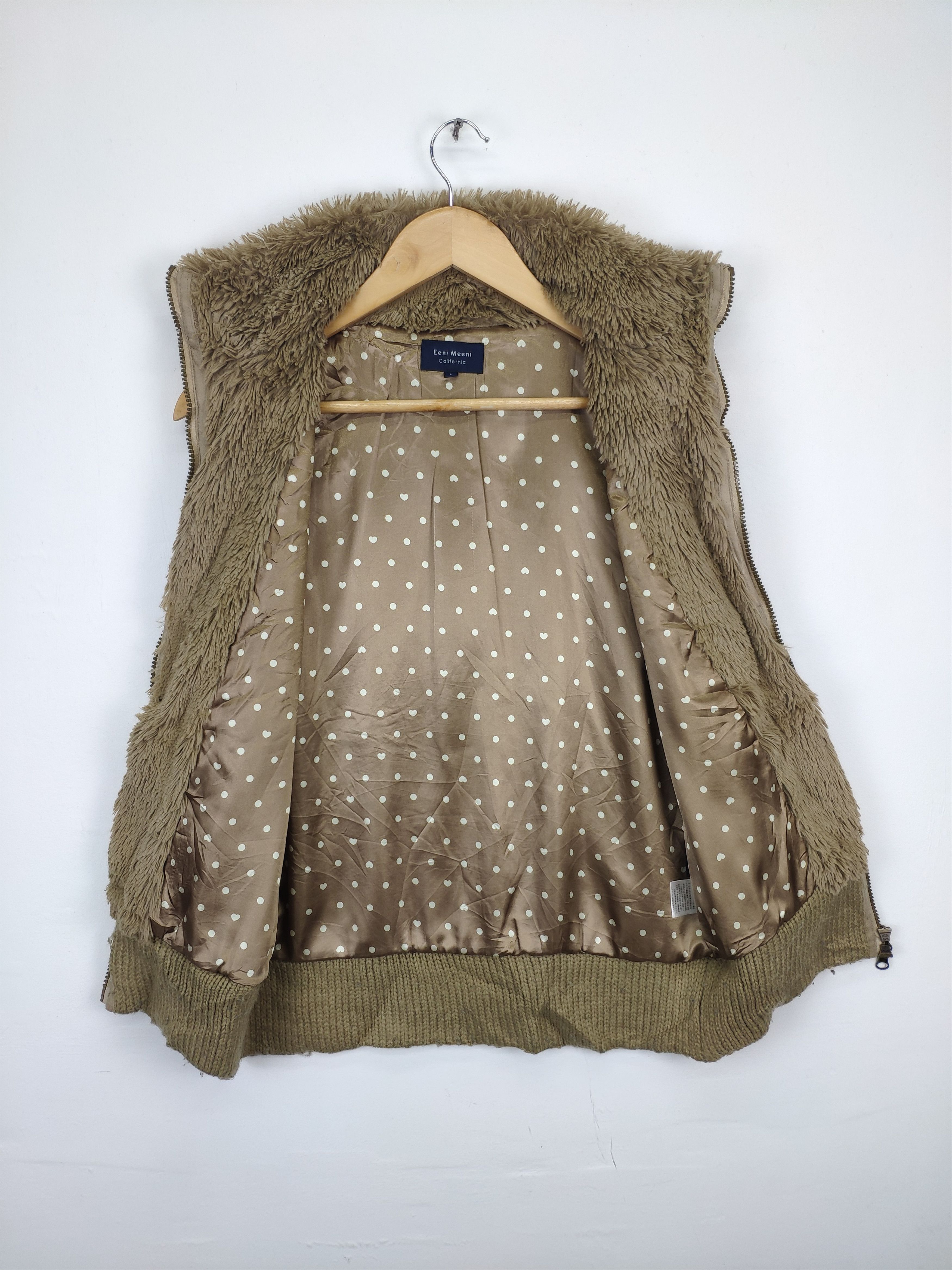 Japanese Brand × Vintage Shaggy Cardigan Vest Faux fur by Eeni Meeni Size S / US 4 / IT 40 - 2 Thumbnail