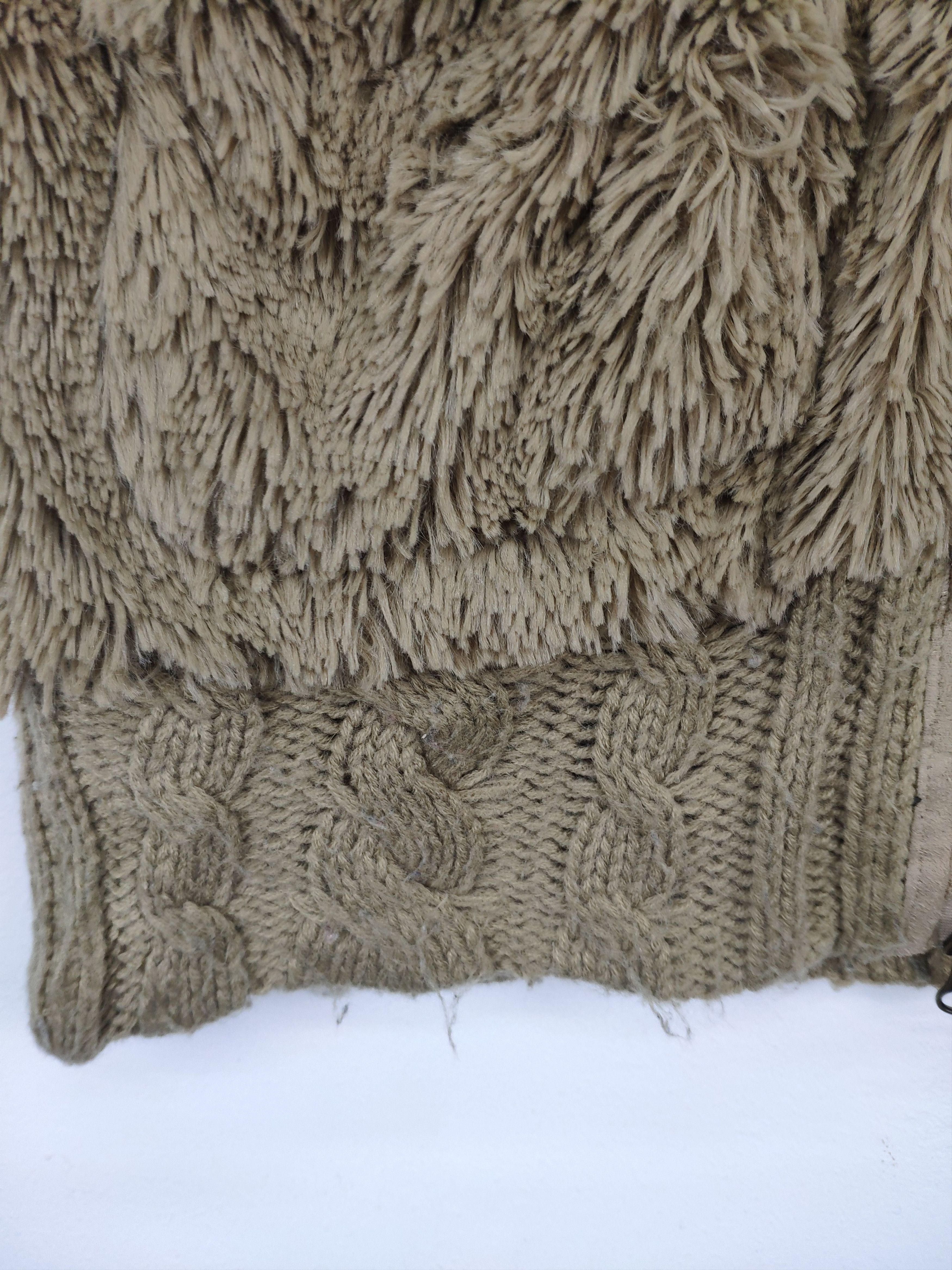 Japanese Brand × Vintage Shaggy Cardigan Vest Faux fur by Eeni Meeni Size S / US 4 / IT 40 - 12 Thumbnail