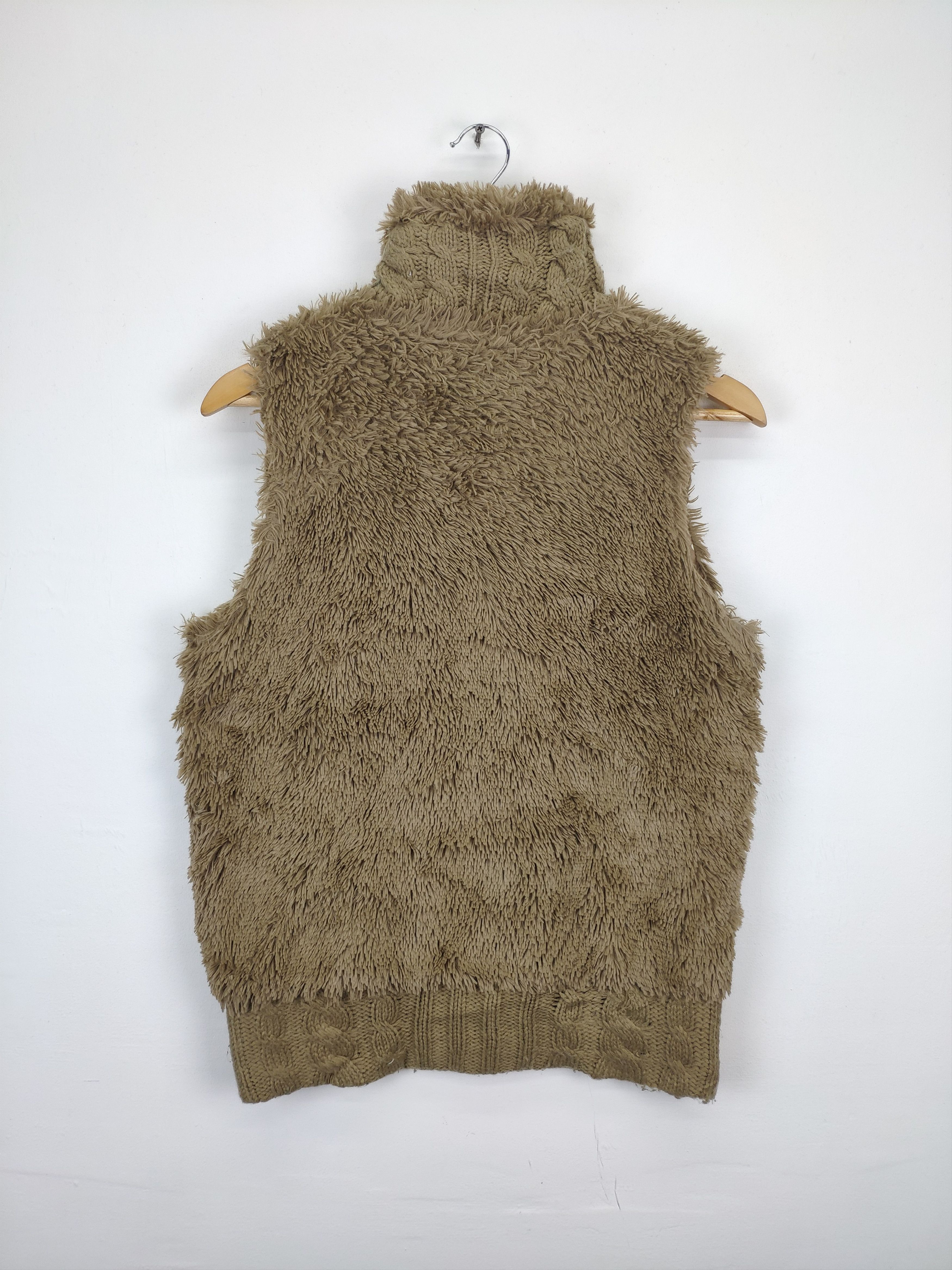 Japanese Brand × Vintage Shaggy Cardigan Vest Faux fur by Eeni Meeni Size S / US 4 / IT 40 - 3 Thumbnail
