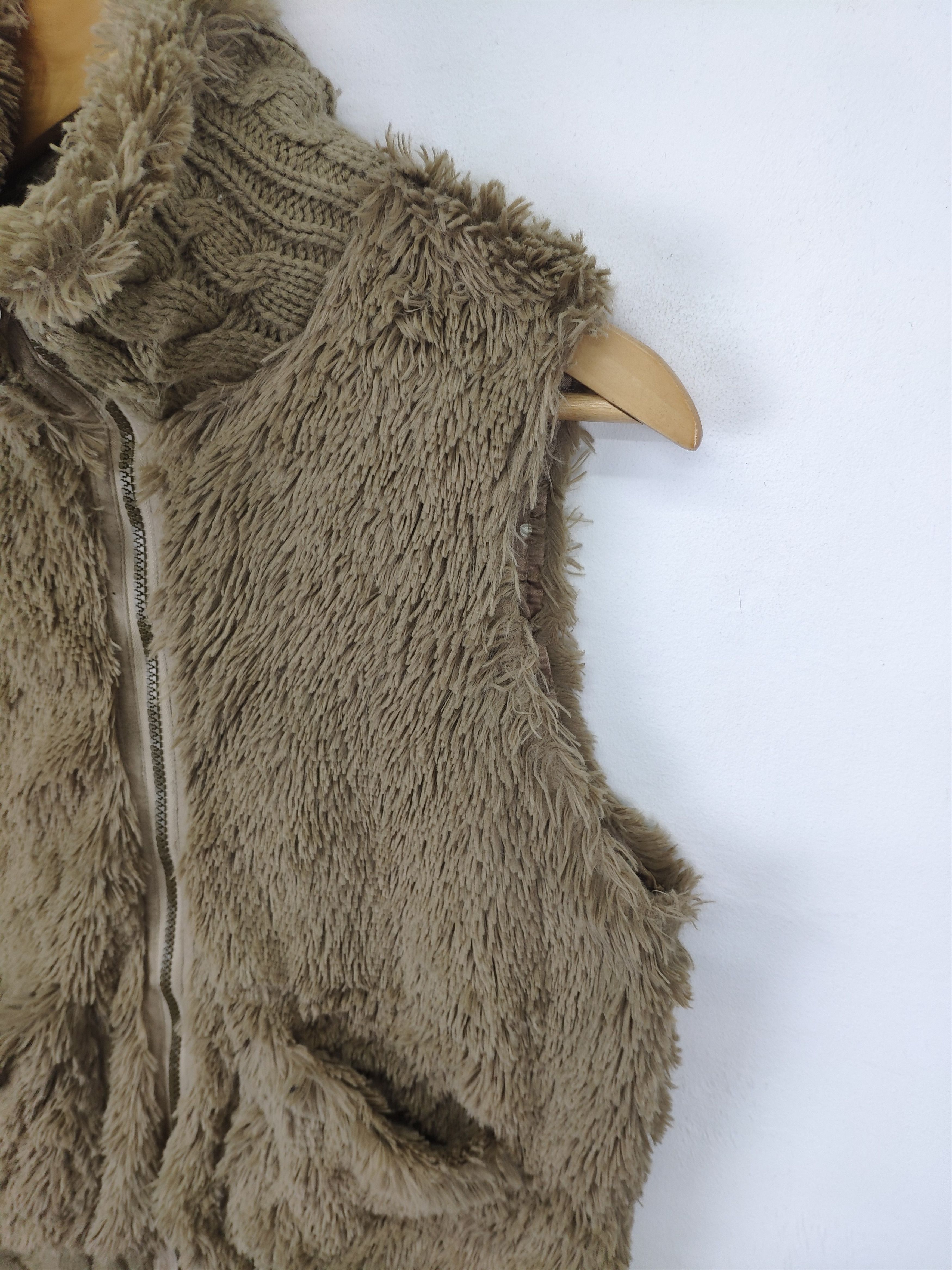 Japanese Brand × Vintage Shaggy Cardigan Vest Faux fur by Eeni Meeni Size S / US 4 / IT 40 - 10 Thumbnail