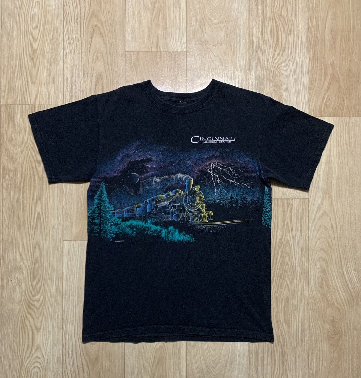 Vintage Vintage Sansegal Cincinanati Train T-Shirt Size US M / EU 48-50 / 2 - 1 Thumbnail