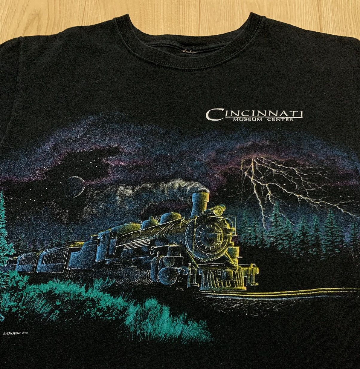 Vintage Vintage Sansegal Cincinanati Train T-Shirt Size US M / EU 48-50 / 2 - 4 Thumbnail