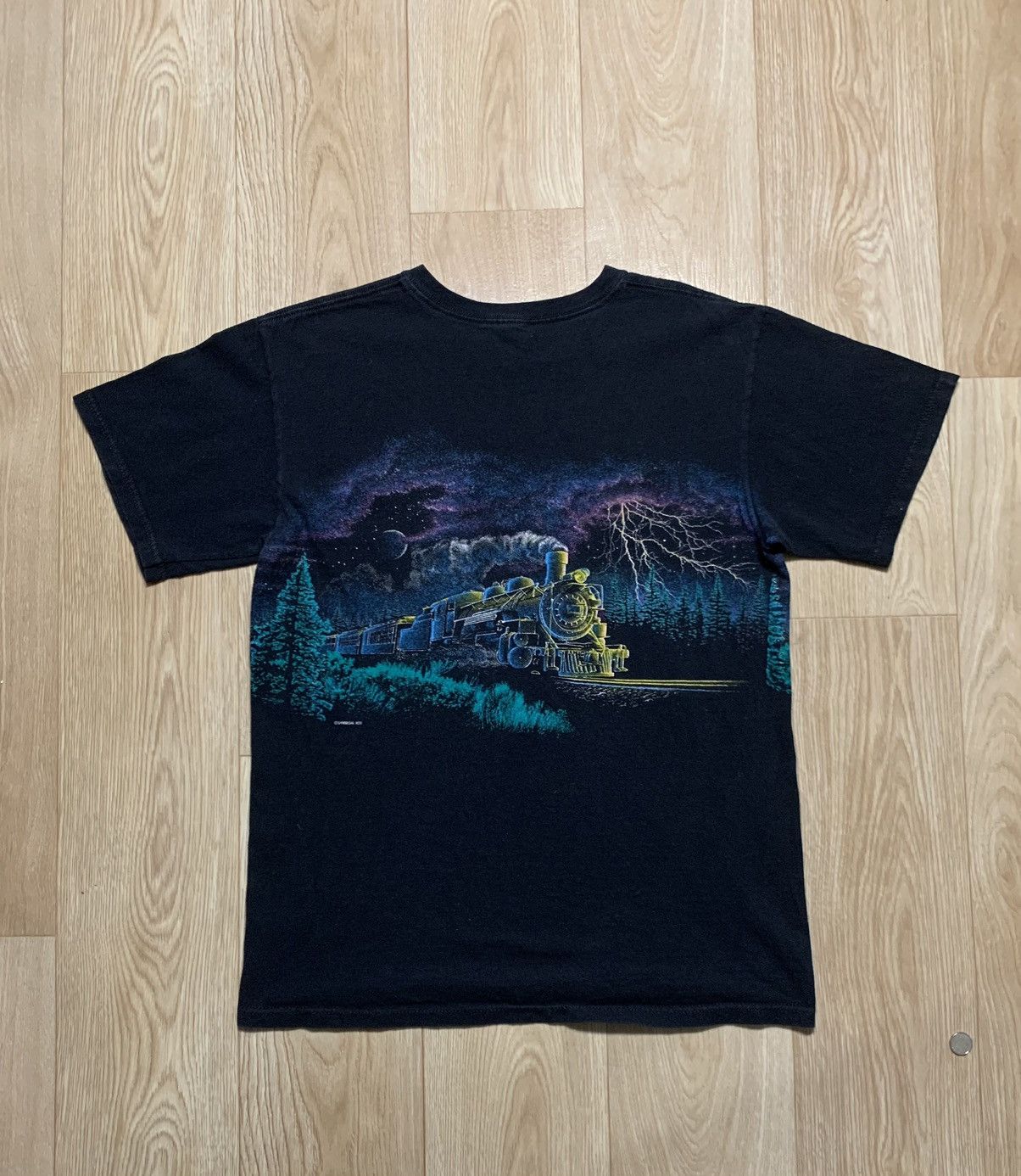 Vintage Vintage Sansegal Cincinanati Train T-Shirt Size US M / EU 48-50 / 2 - 9 Thumbnail