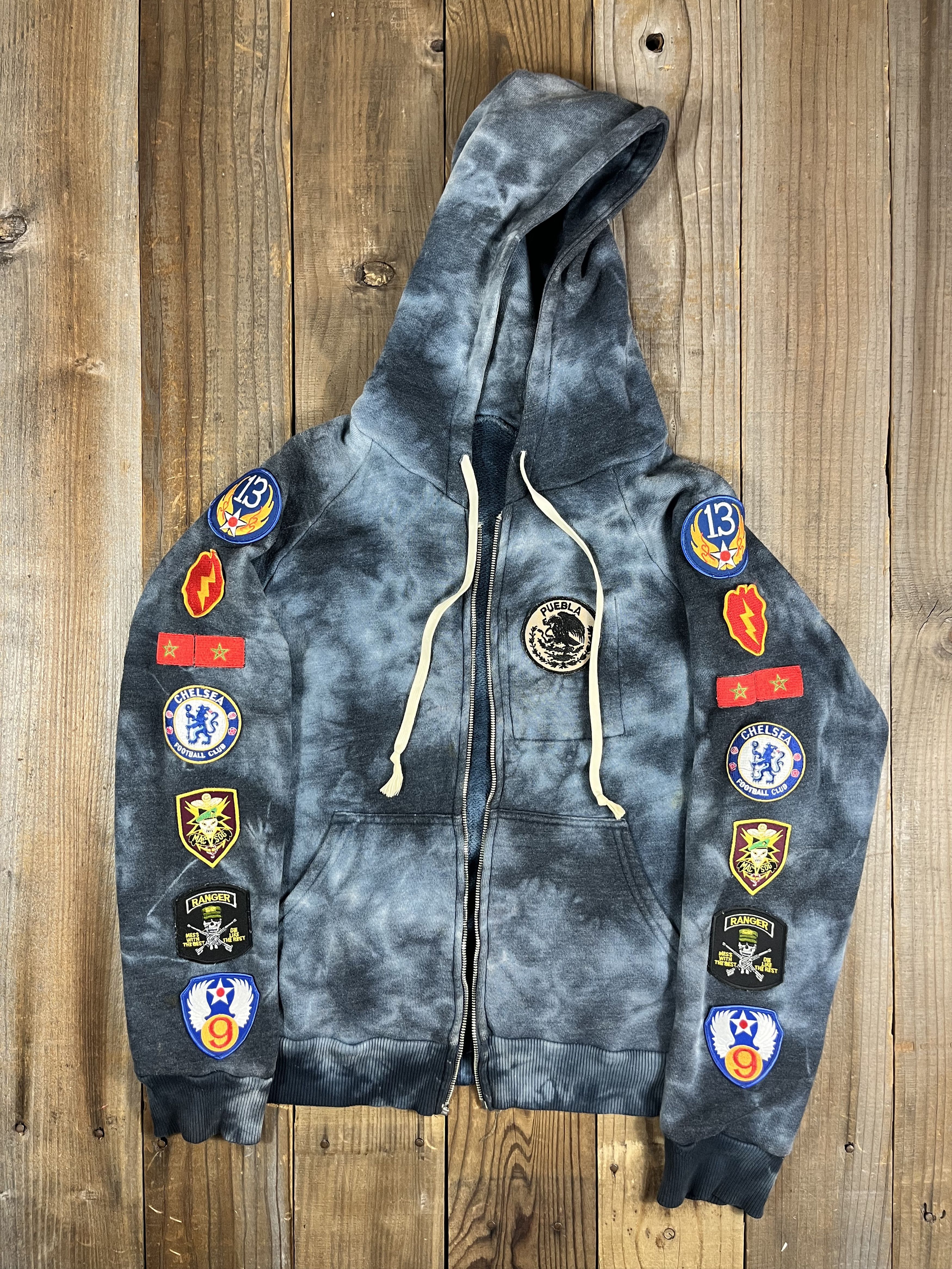 Gianni Mora Gianni Mora Tie Dye Patches Zip Up Hoodie L Size US L / EU 52-54 / 3 - 1 Thumbnail
