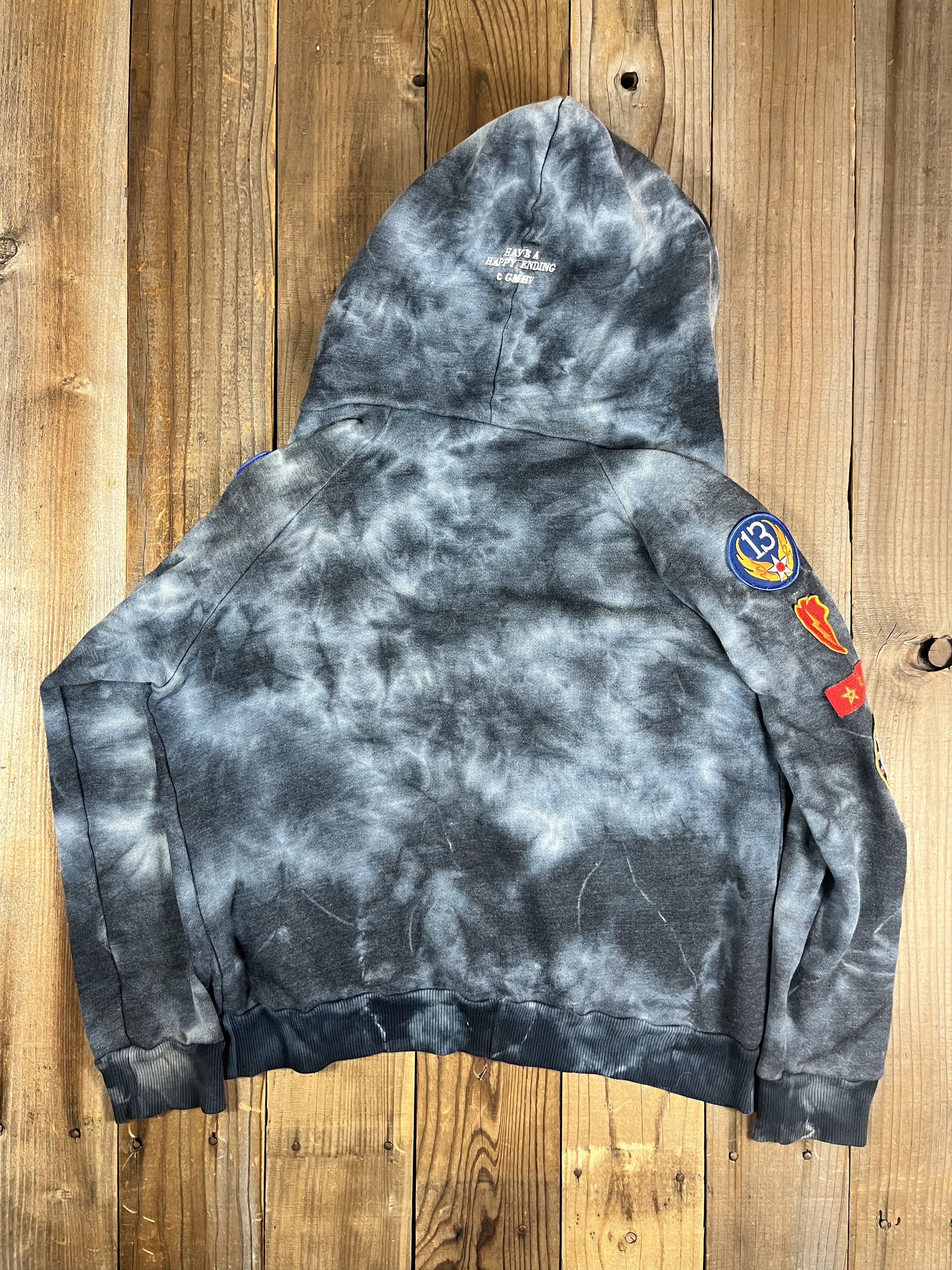 Gianni Mora Gianni Mora Tie Dye Patches Zip Up Hoodie L Size US L / EU 52-54 / 3 - 7 Thumbnail