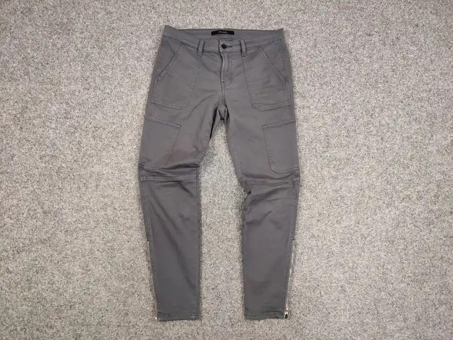 Japanese Brand J Brand Japanese Gray Denim Pocket Stretch Cargo Jeans Size US 28 / EU 44 - 6 Thumbnail