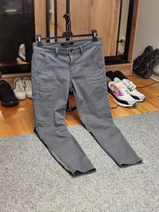 Japanese Brand J Brand Japanese Gray Denim Pocket Stretch Cargo Jeans Size US 28 / EU 44 - 10 Thumbnail