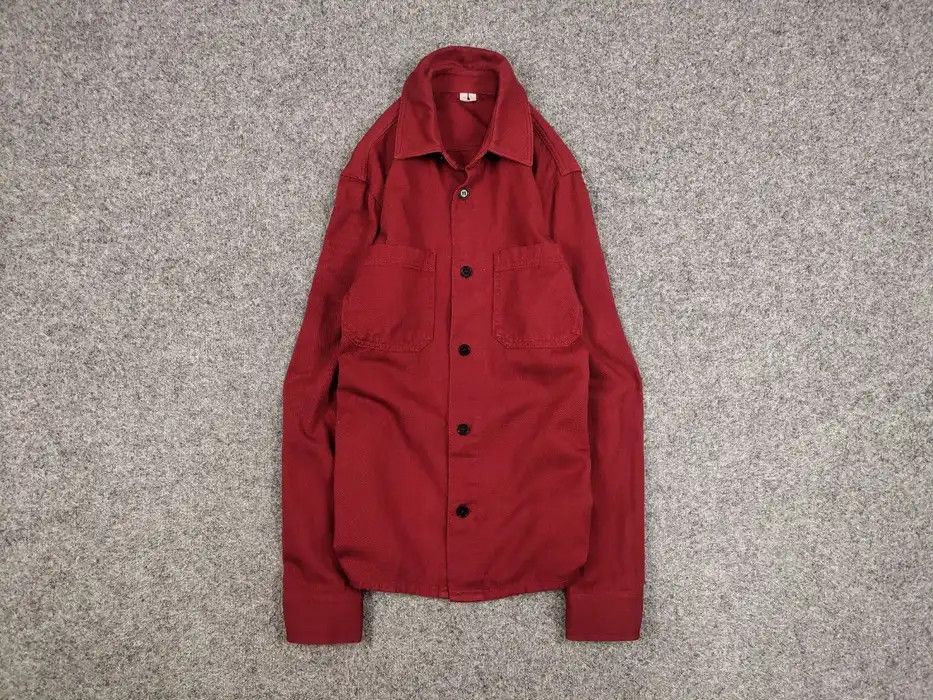 Arket Arket Overshirt Pocket Red Cotton Light Jacket Size US S / EU 44-46 / 1 - 1 Thumbnail