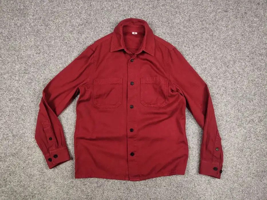 Arket Arket Overshirt Pocket Red Cotton Light Jacket Size US S / EU 44-46 / 1 - 6 Thumbnail