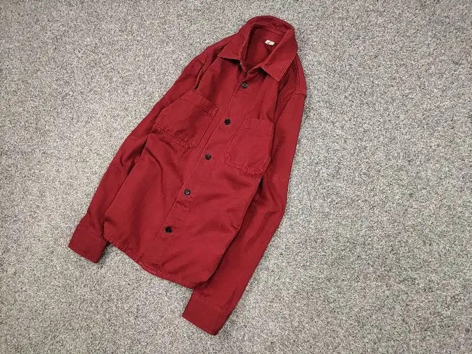 Arket Arket Overshirt Pocket Red Cotton Light Jacket Size US S / EU 44-46 / 1 - 2 Thumbnail