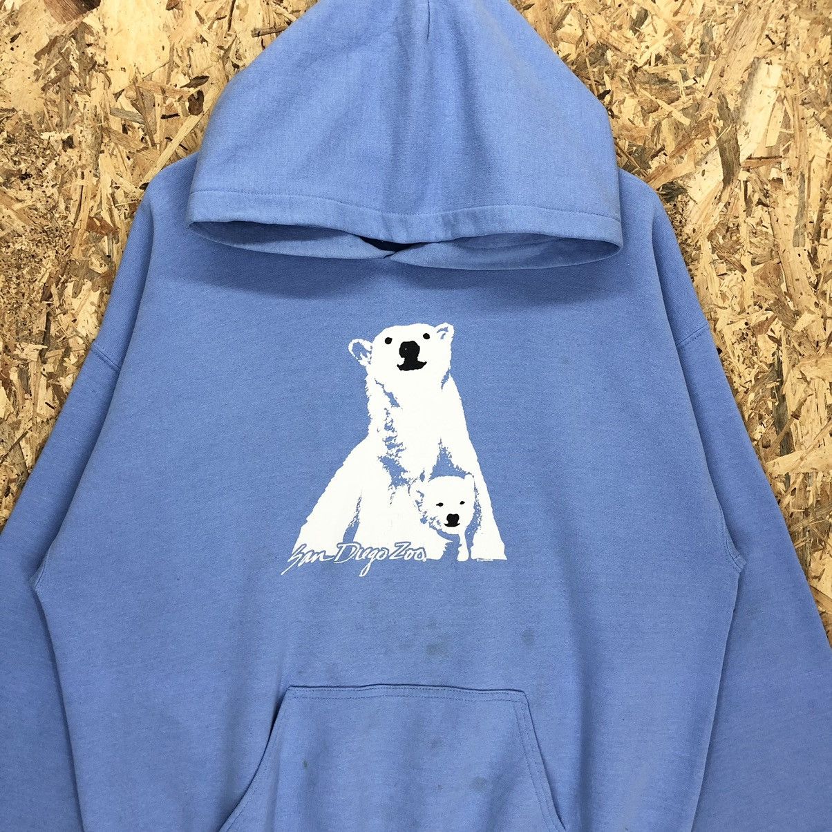 Gildan × Vintage Vintage San Diego Zoo By Gildan Hoodie Sweatshirt Size US L / EU 52-54 / 3 - 2 Thumbnail